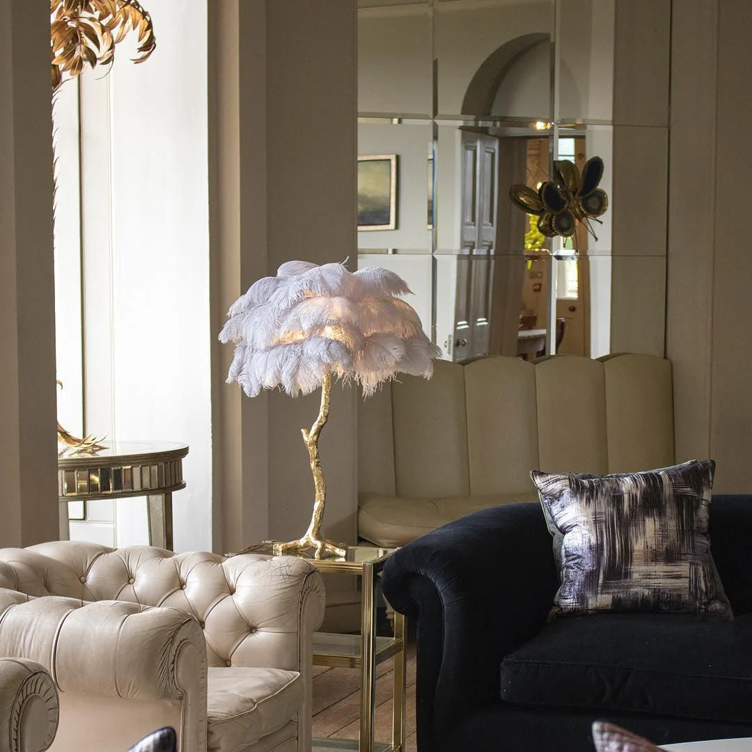 Ostrich Feather Table Lamp - Image 52