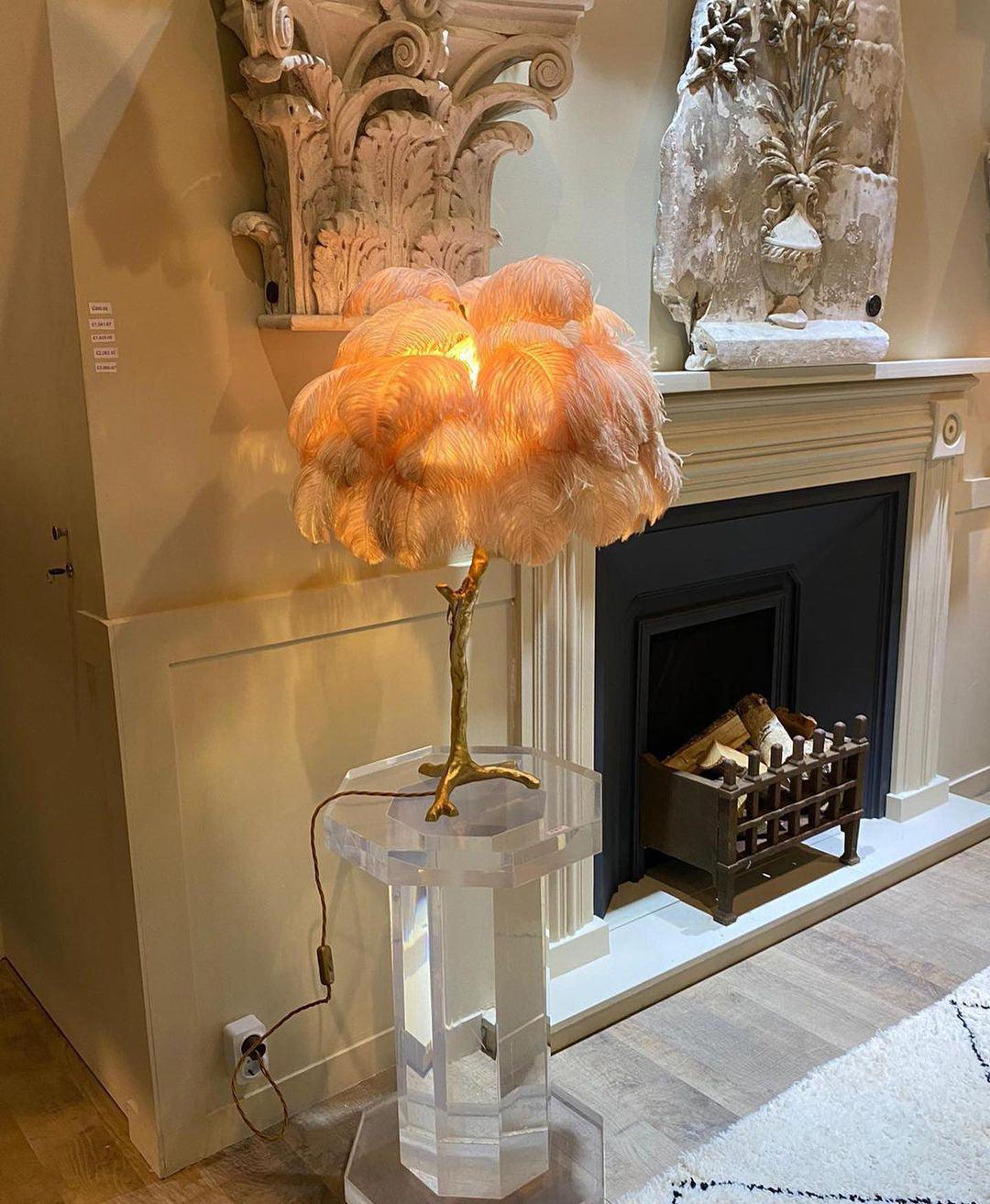 Ostrich Feather Table Lamp - Image 54