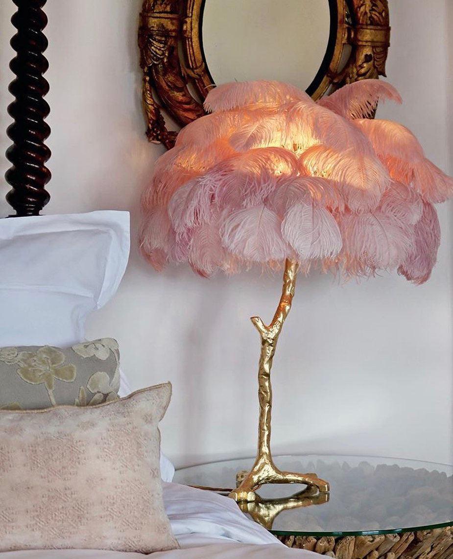 Ostrich Feather Table Lamp - Image 65