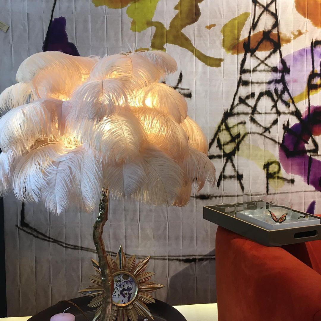 Ostrich Feather Table Lamp - Image 67