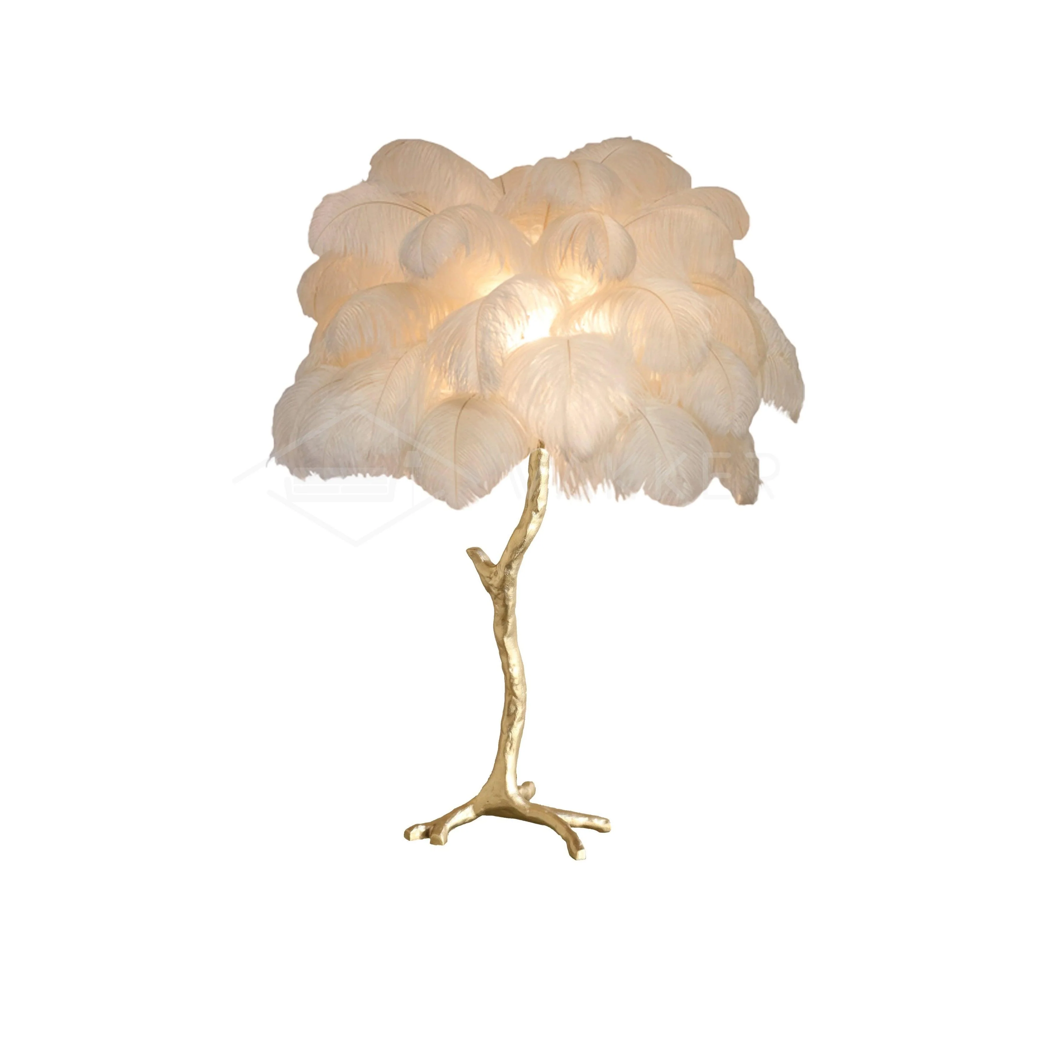 Ostrich Feather Table Lamp - Image 81