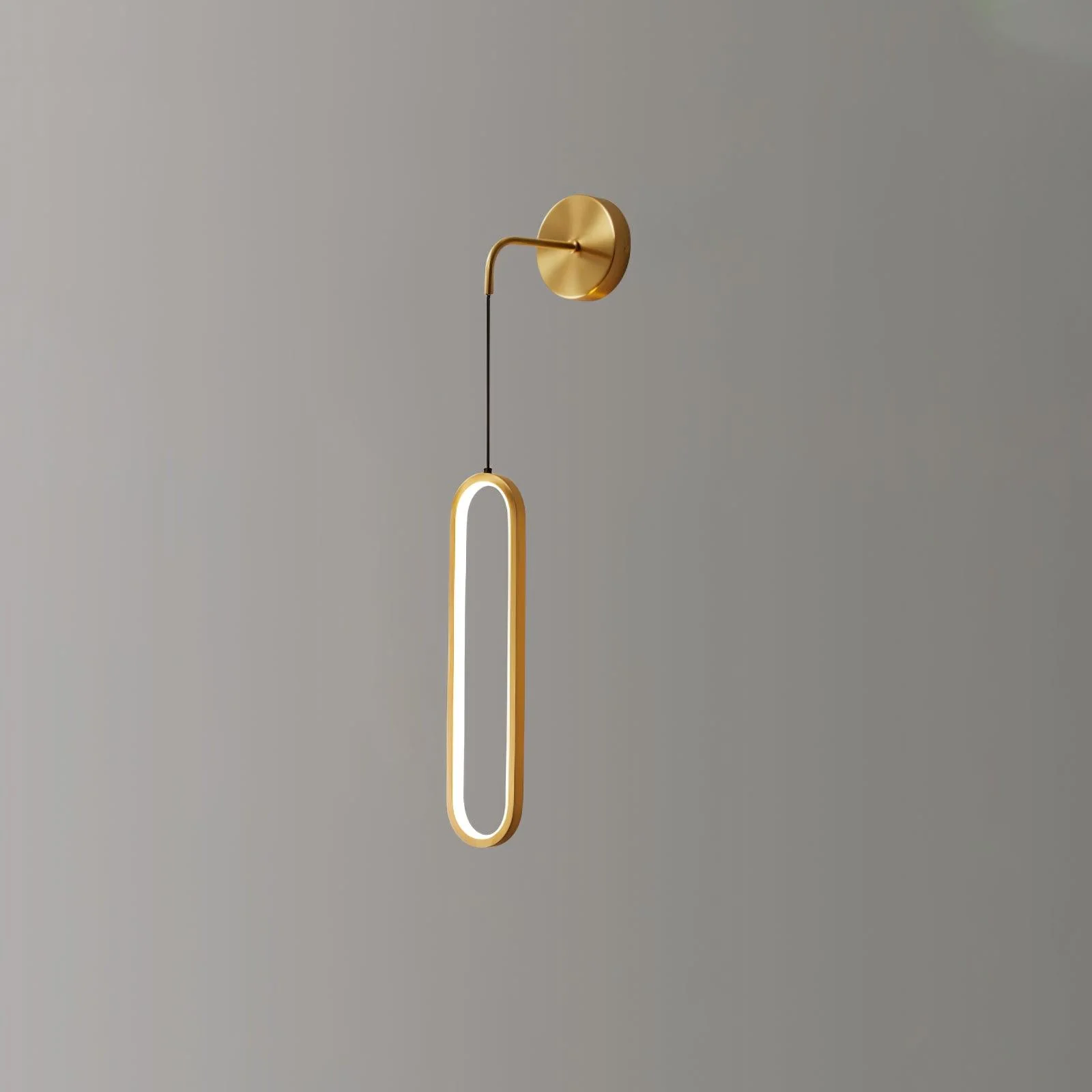 Oval LED Brass Wall Lamp - Image 19