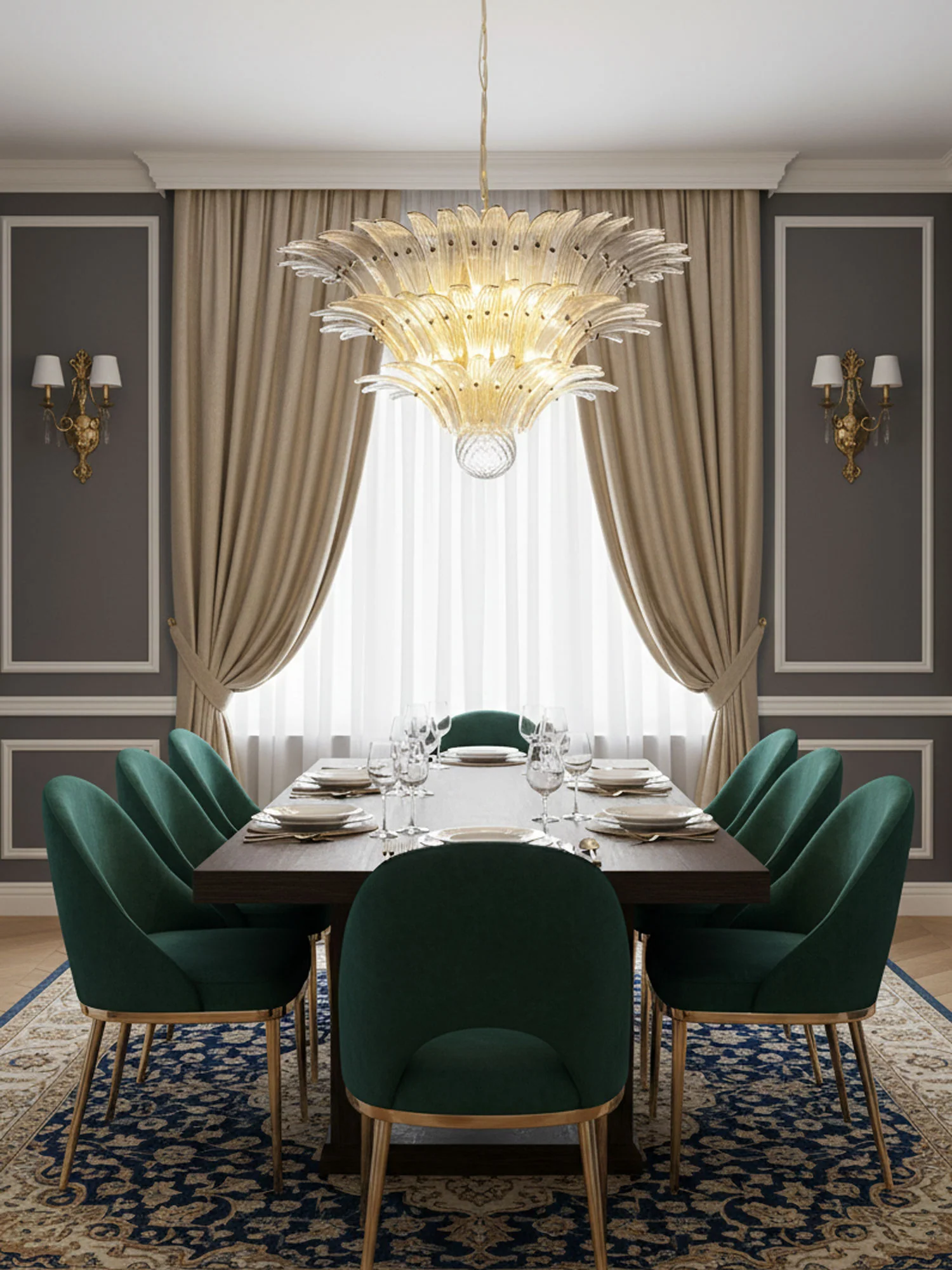Palm Grove Murano Chandelier - Image 36