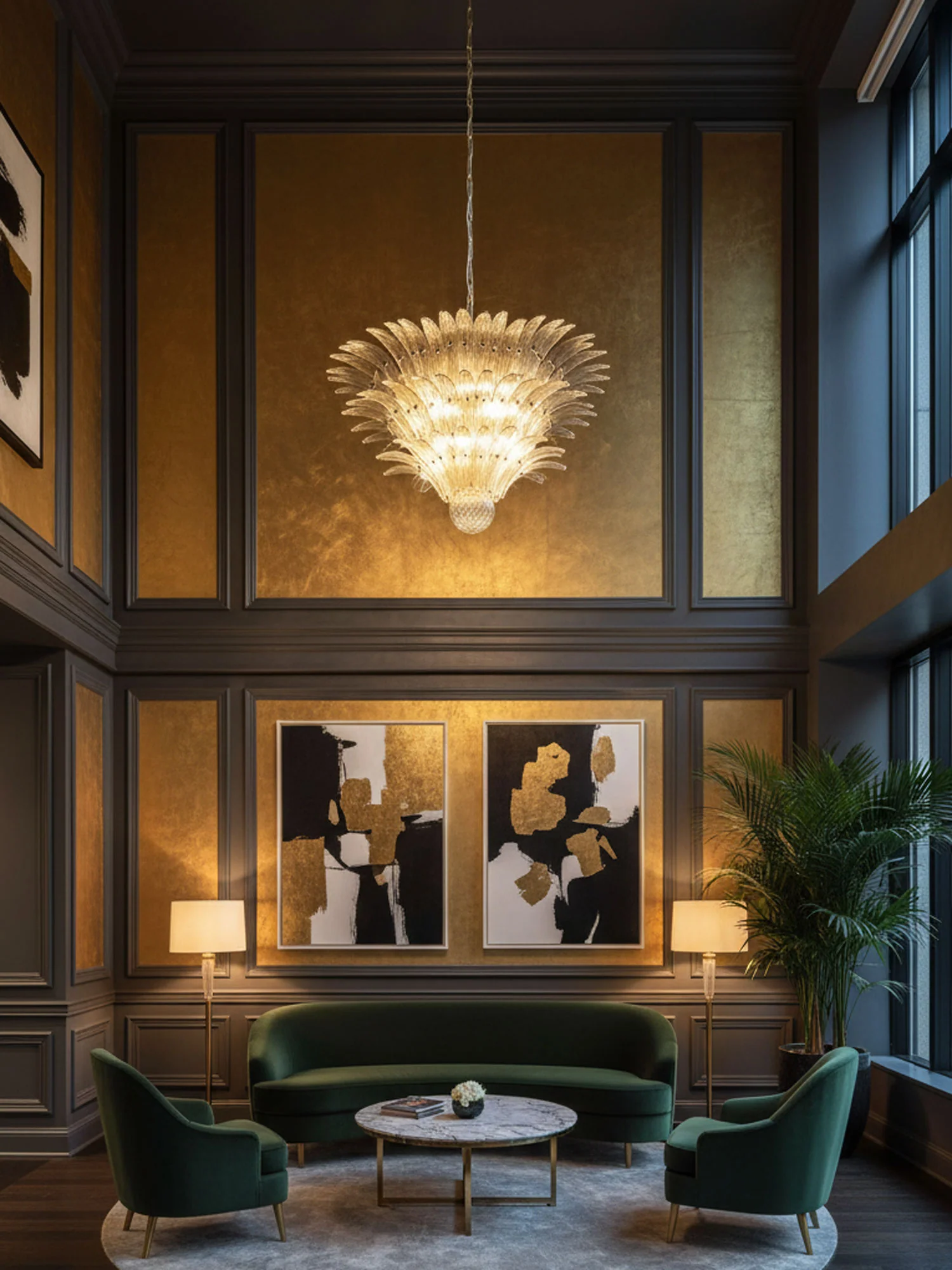 Palm Grove Murano Chandelier - Image 37