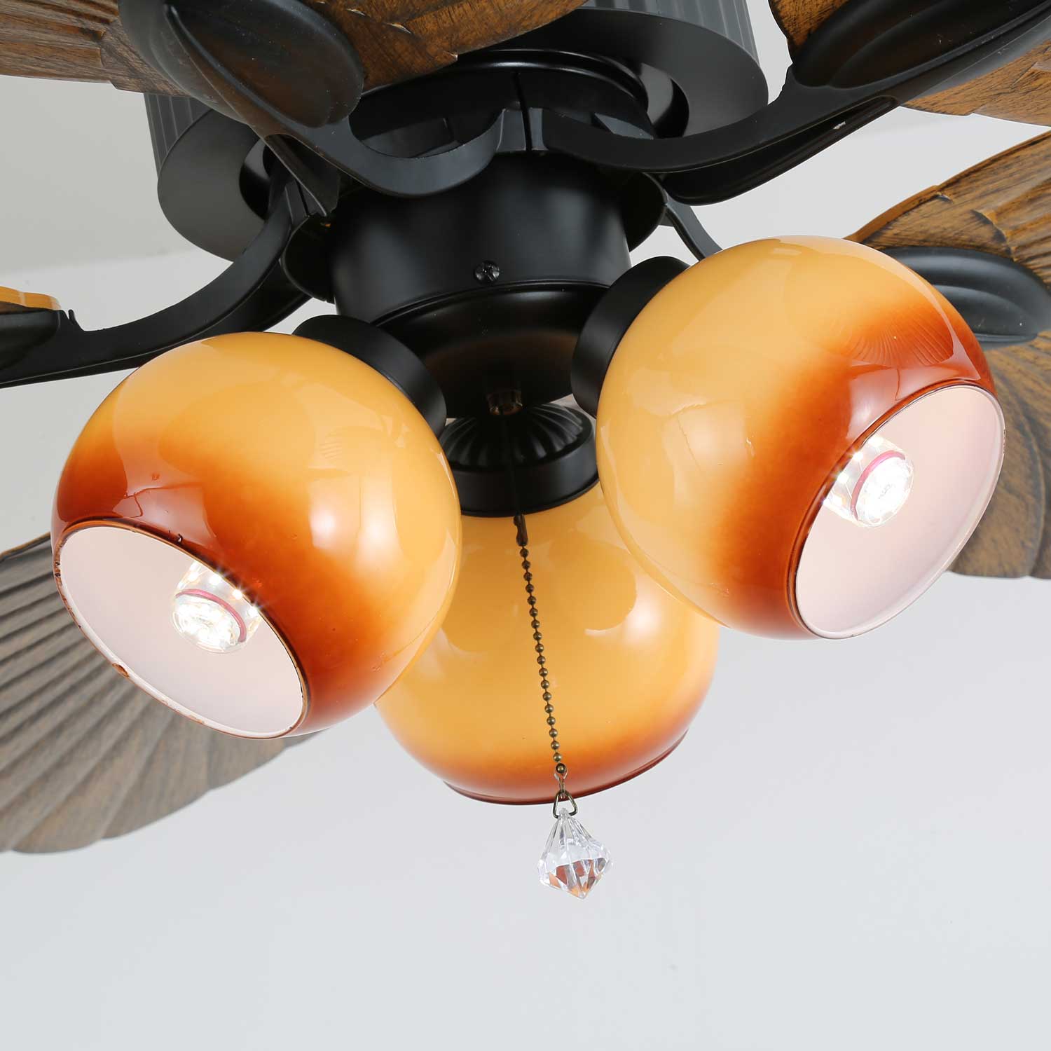 Palm Whisper Tropical Ceiling Fan Light - Image 8