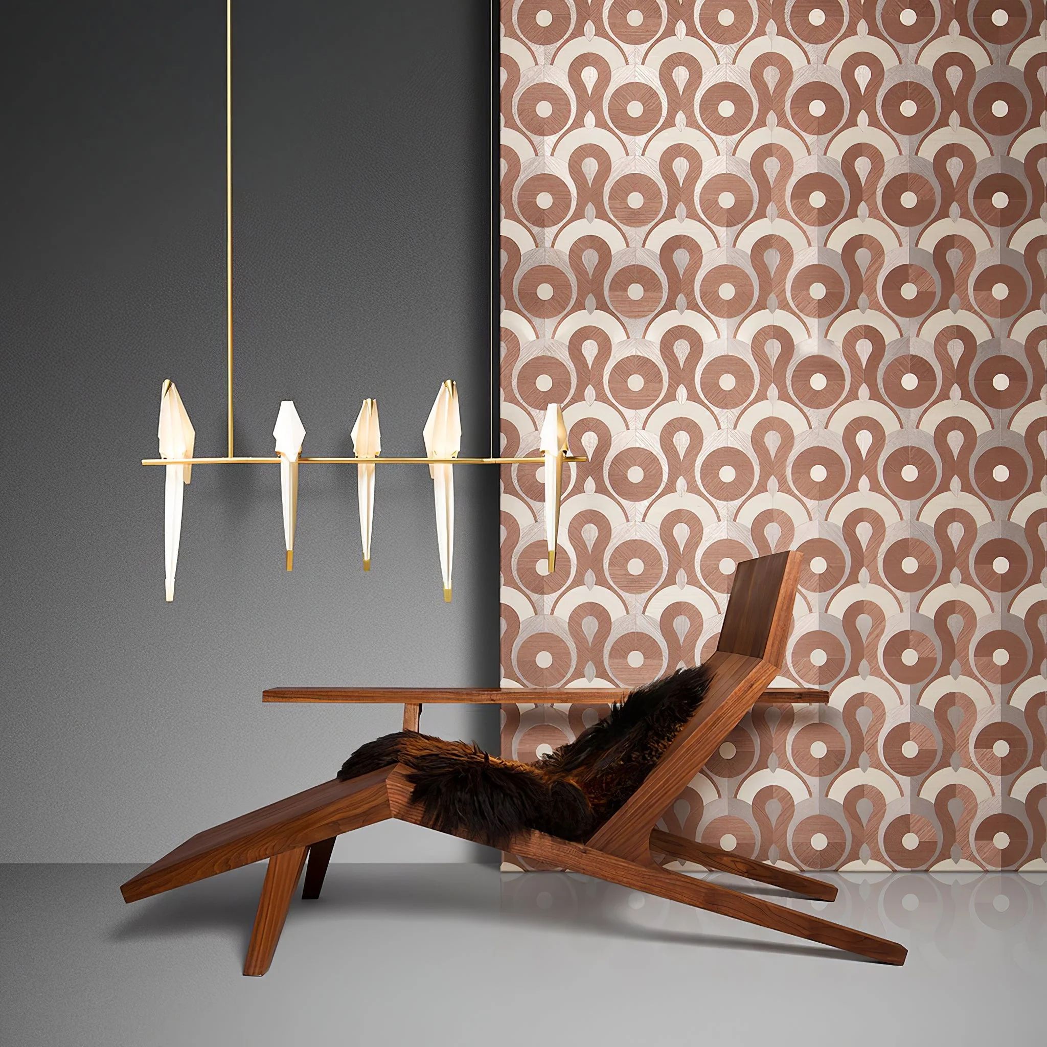 Paper Crane Bird LED Chandelier - Image 6
