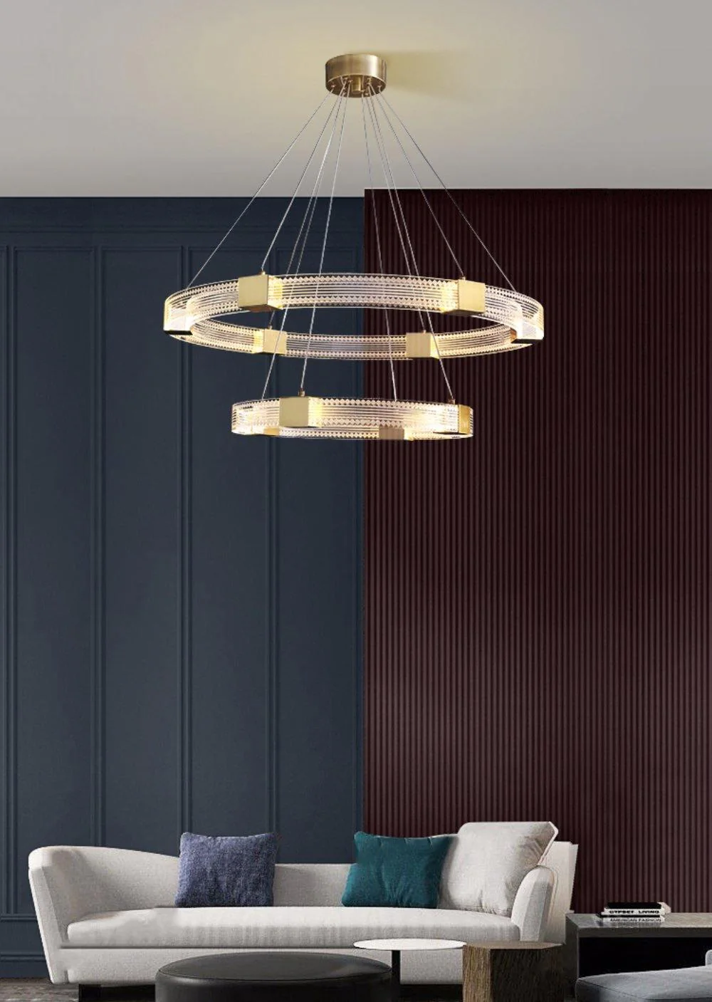 Parallel Ring LED Chandelier - Image 4
