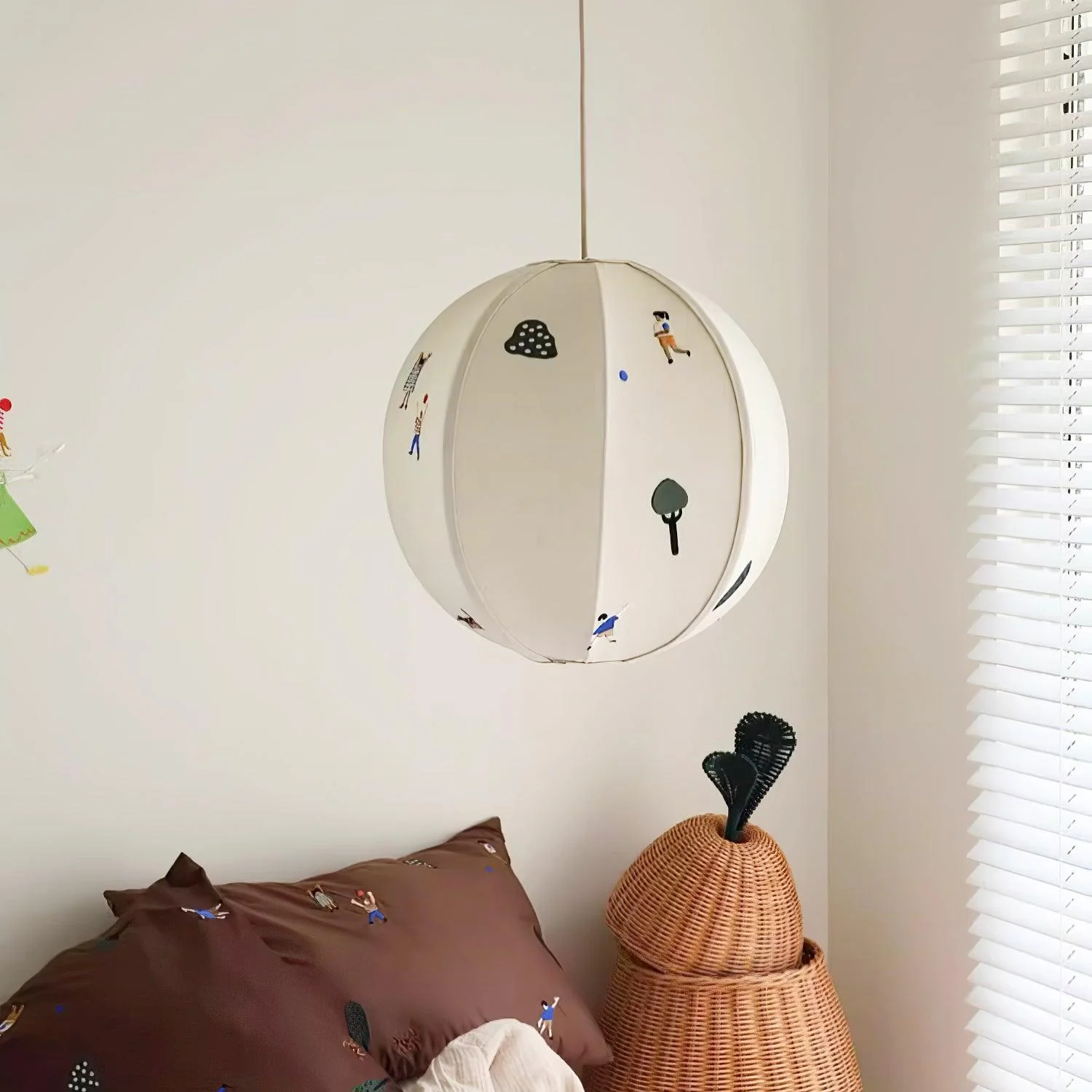 Park Embroidered Textile Pendant Lamp - Image 30
