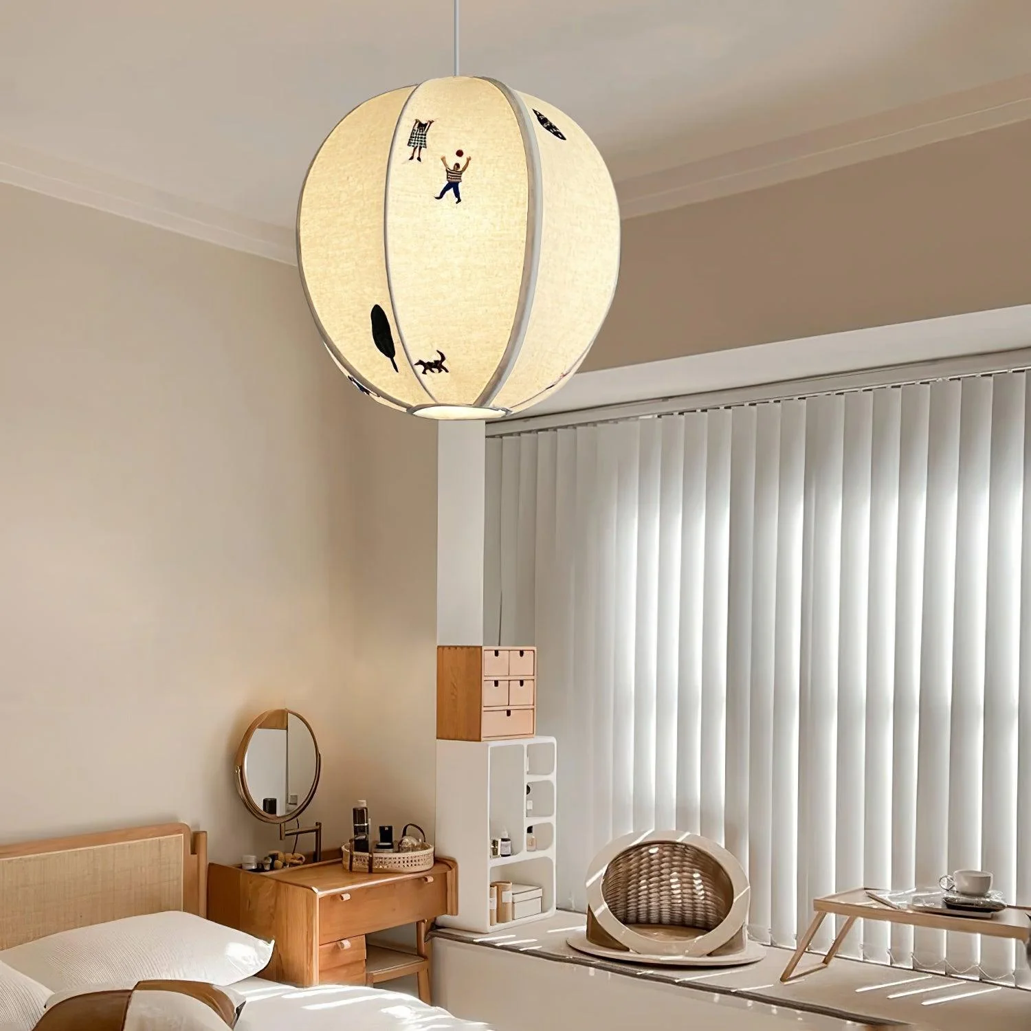 Park Embroidered Textile Pendant Lamp - Image 6