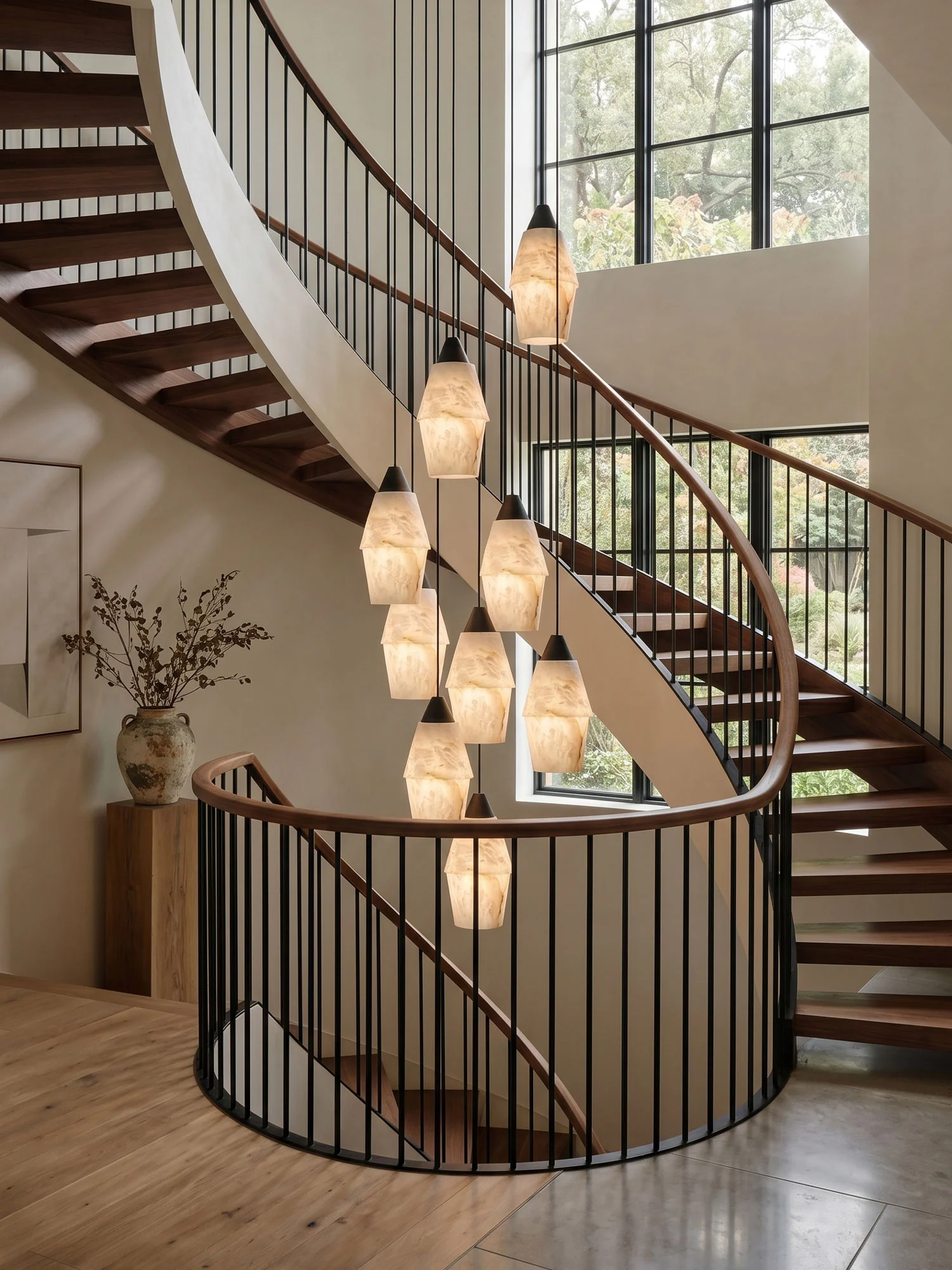 Pavilion Alabaster Cluster Chandelier - Image 3