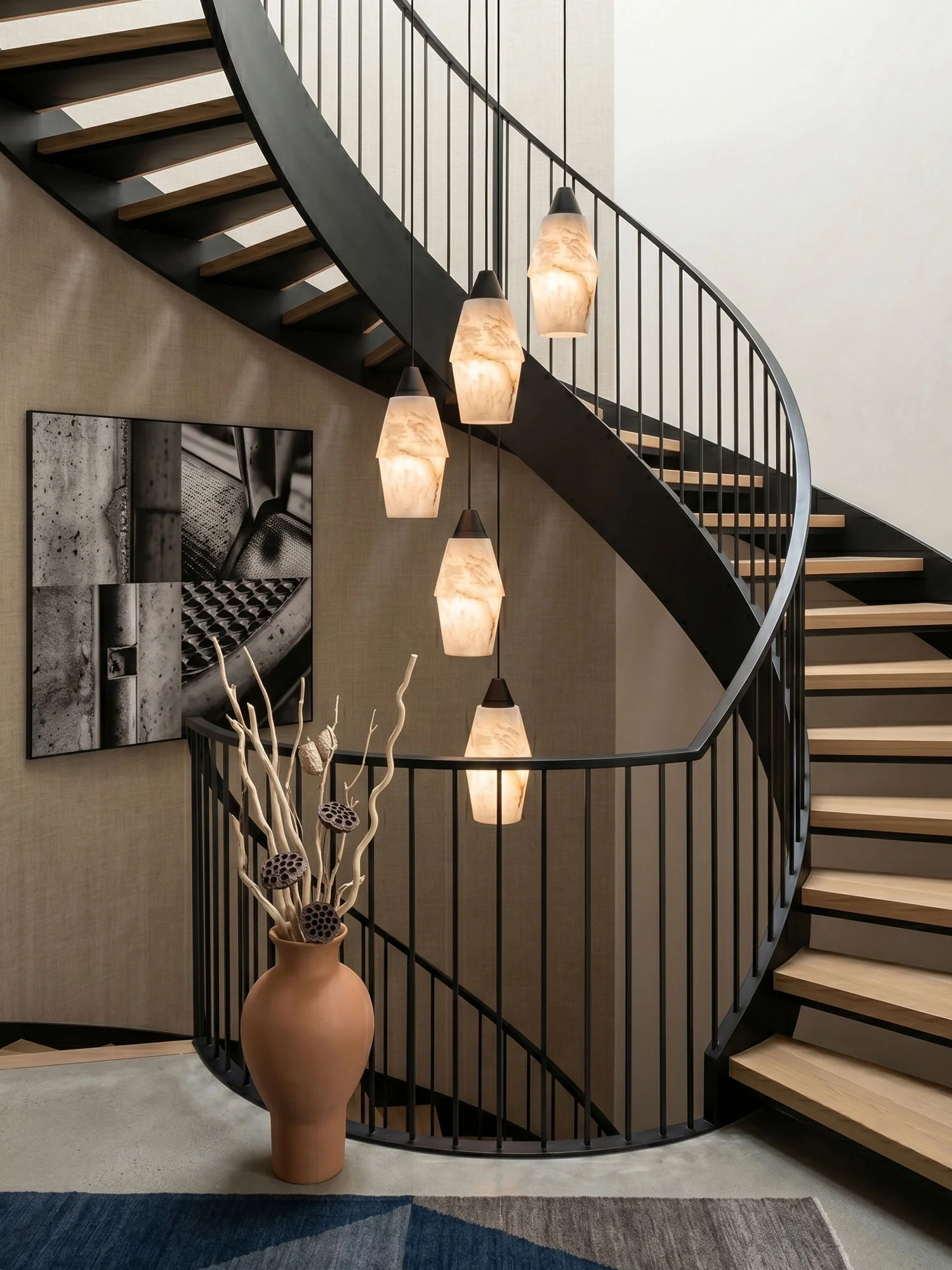 Pavilion Alabaster Cluster Chandelier - Image 6