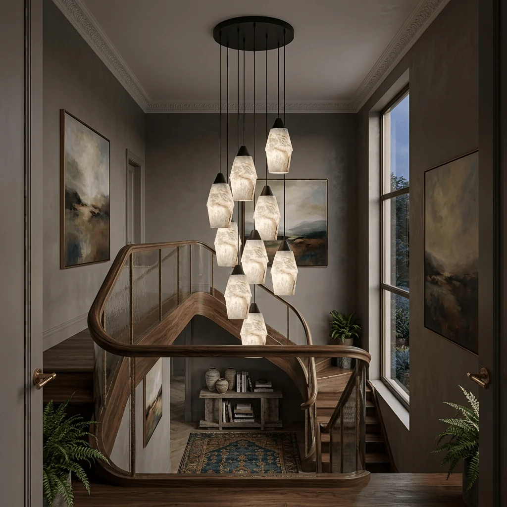 Pavilion Alabaster Cluster Chandelier - Image 7