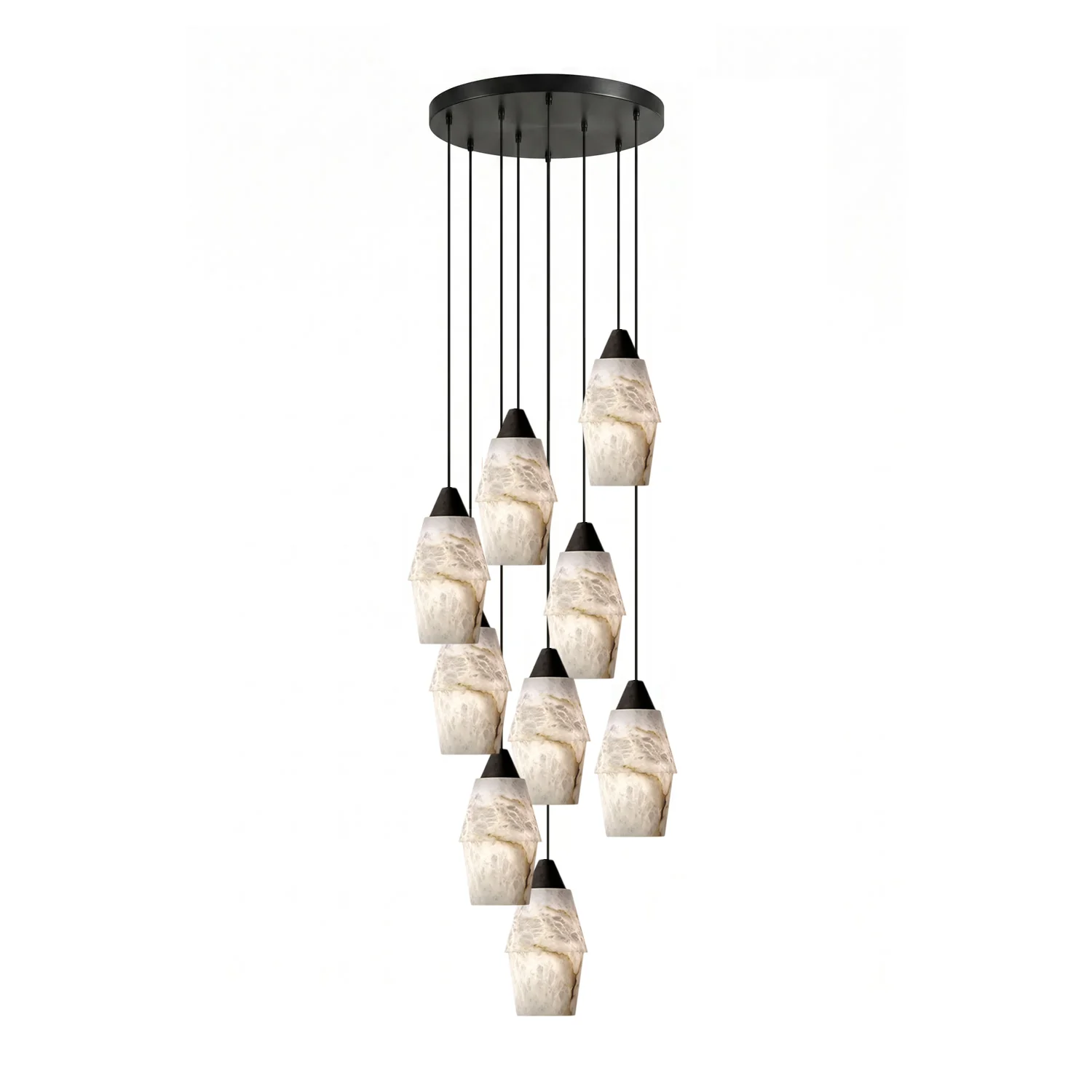 Pavilion Alabaster Cluster Chandelier - Image 8