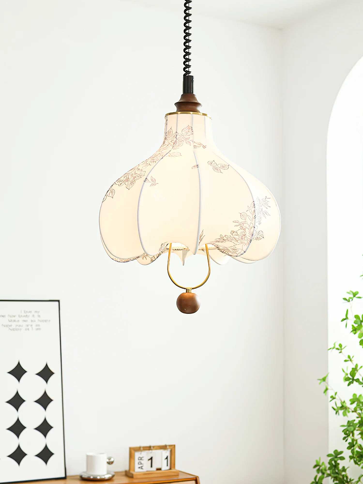 Pear Fabric Pendant Lamp - Image 10