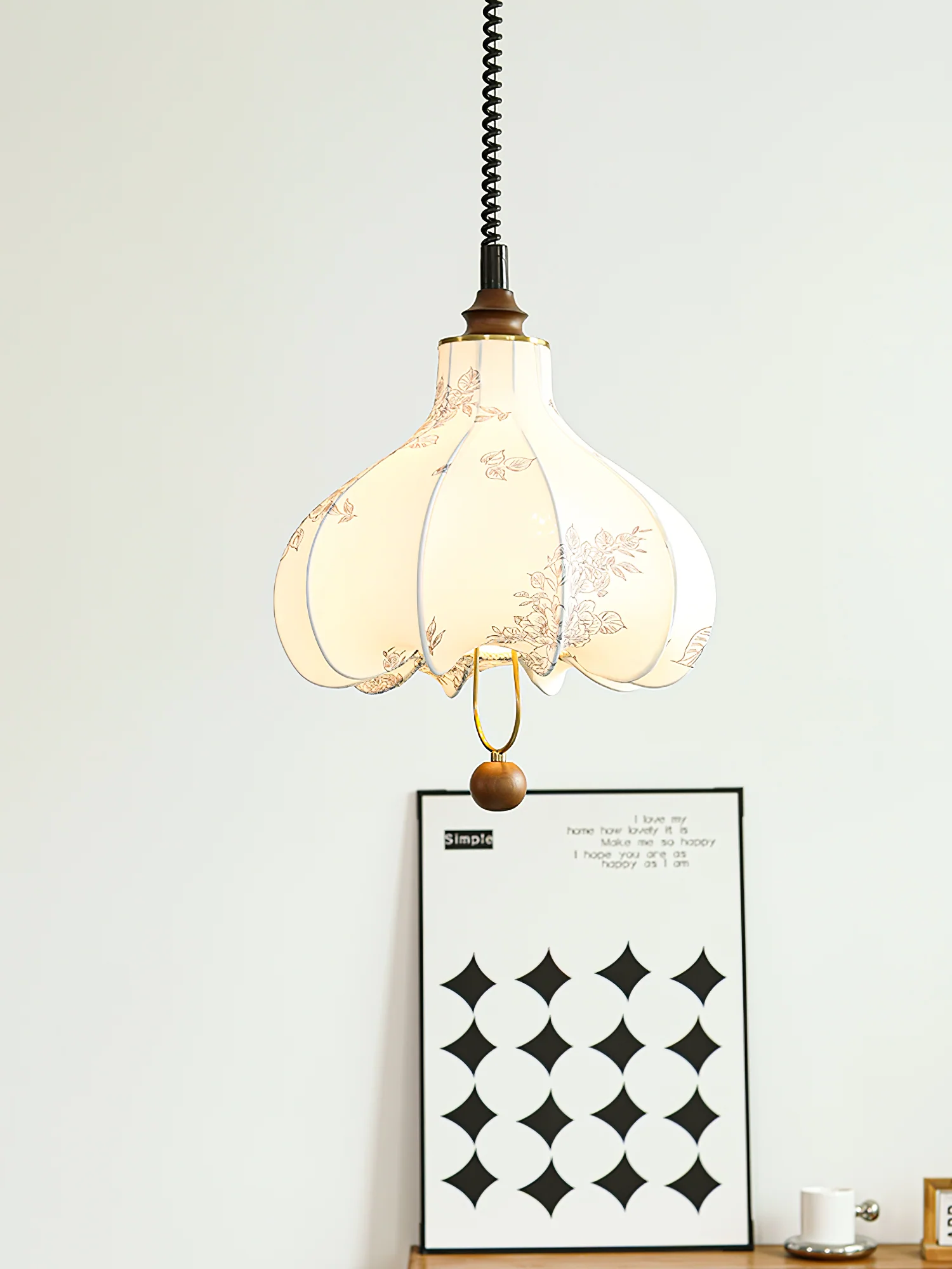 Pear Fabric Pendant Lamp - Image 12