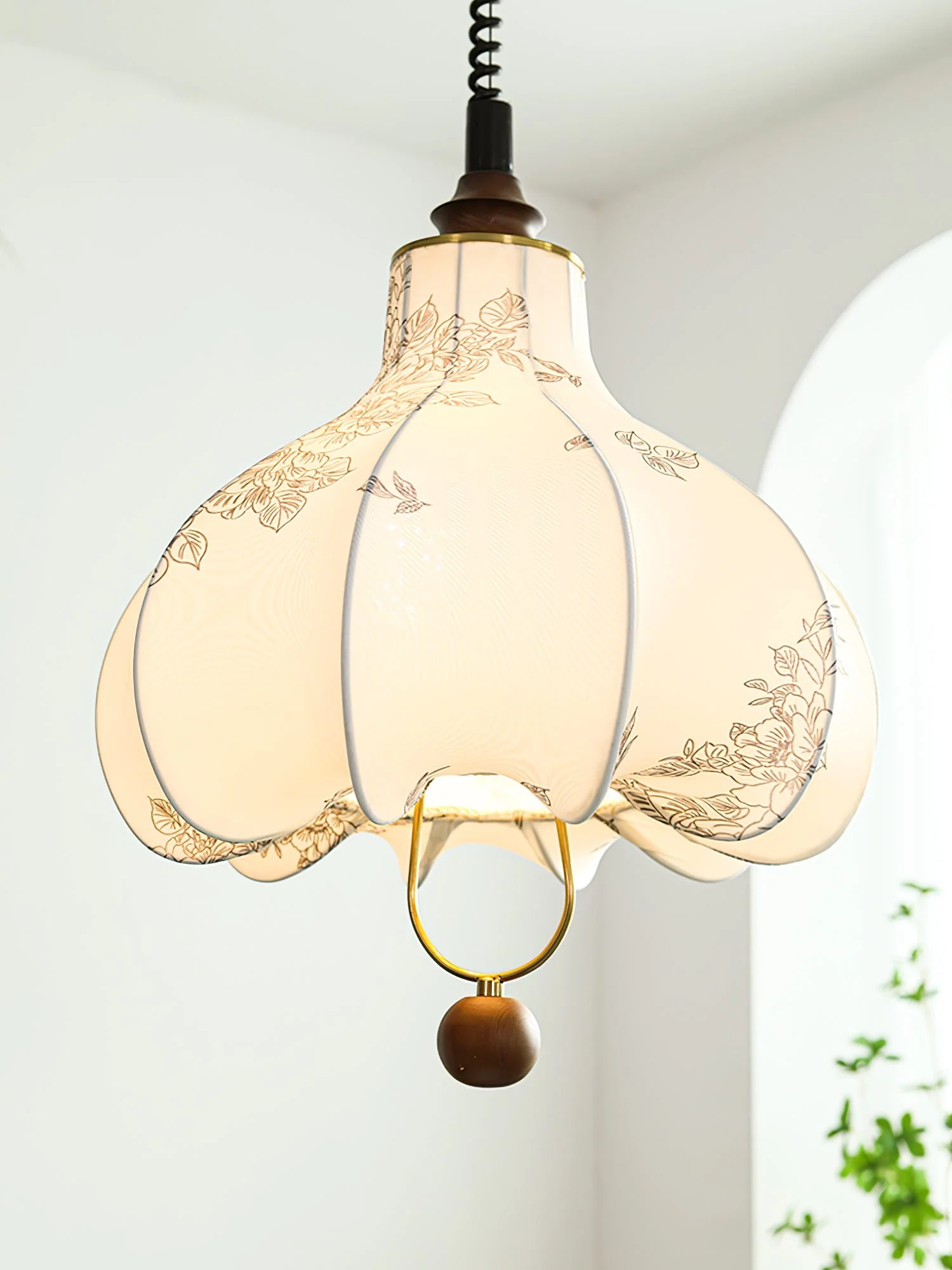 Pear Fabric Pendant Lamp - Image 7