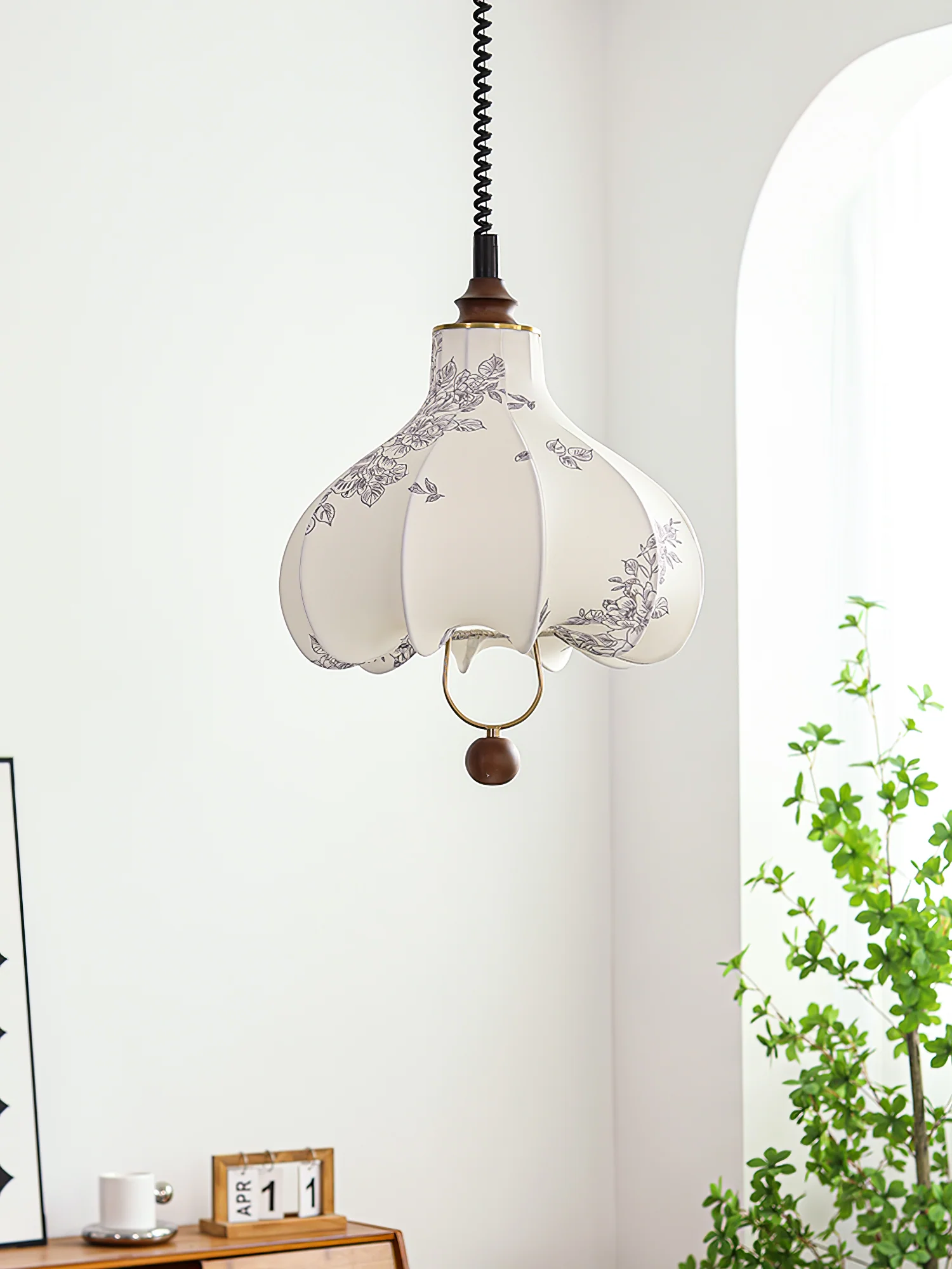 Pear Fabric Pendant Lamp - Image 9