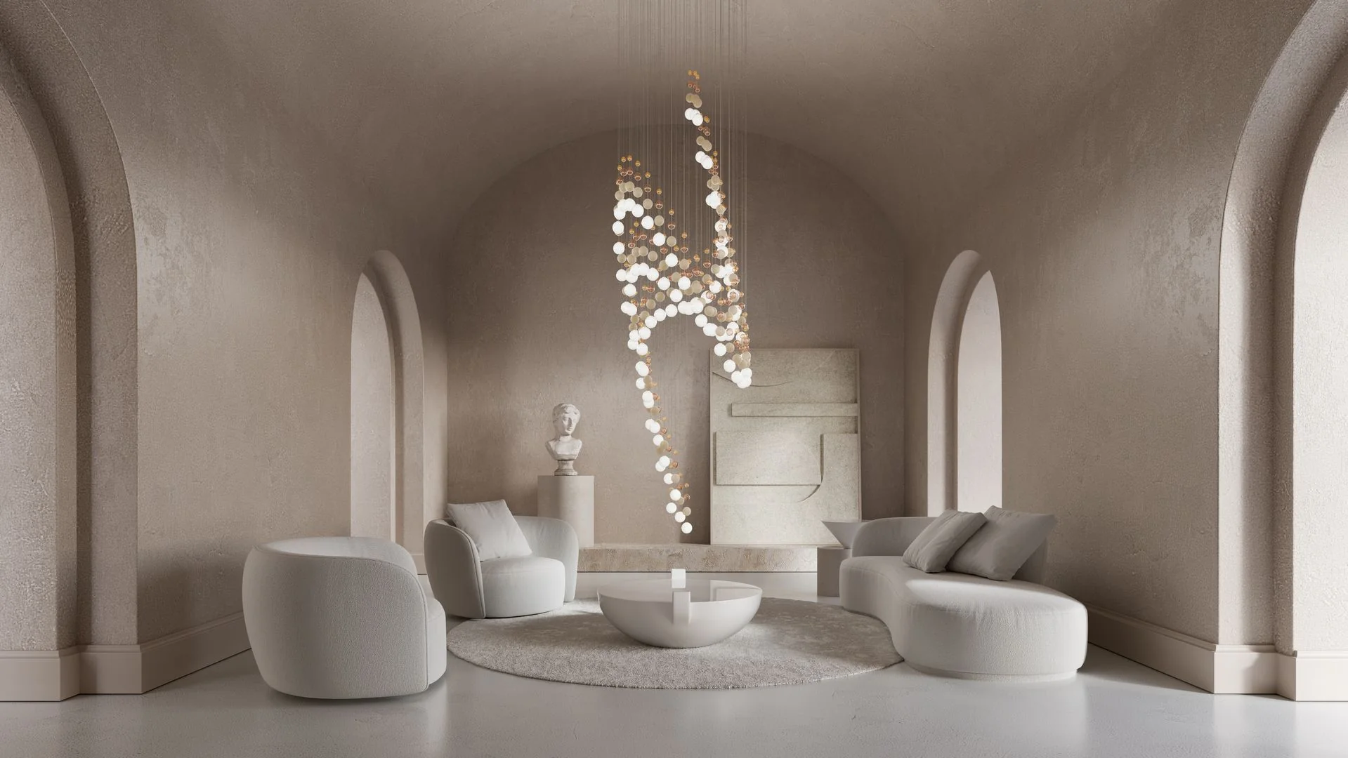 Pearl Curtain Customize Chandelier - Image 30