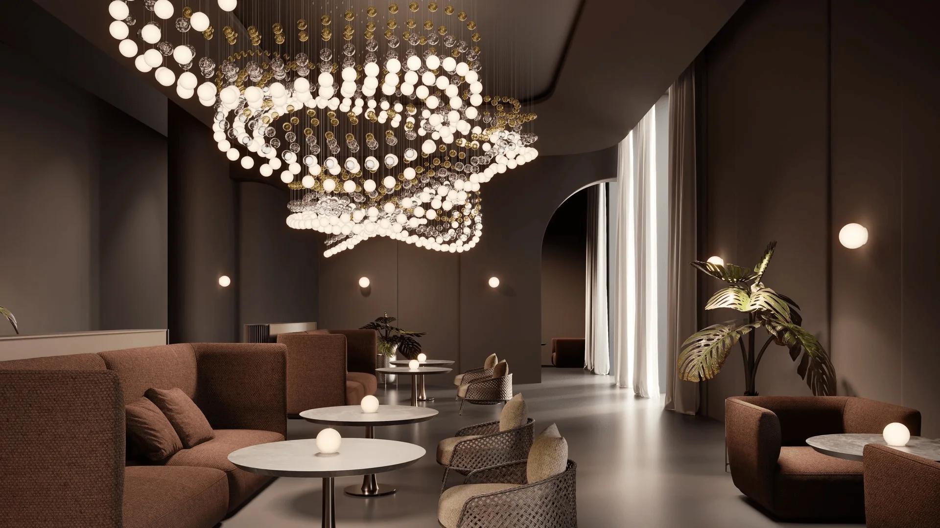 Pearl Curtain Customize Chandelier - Image 72