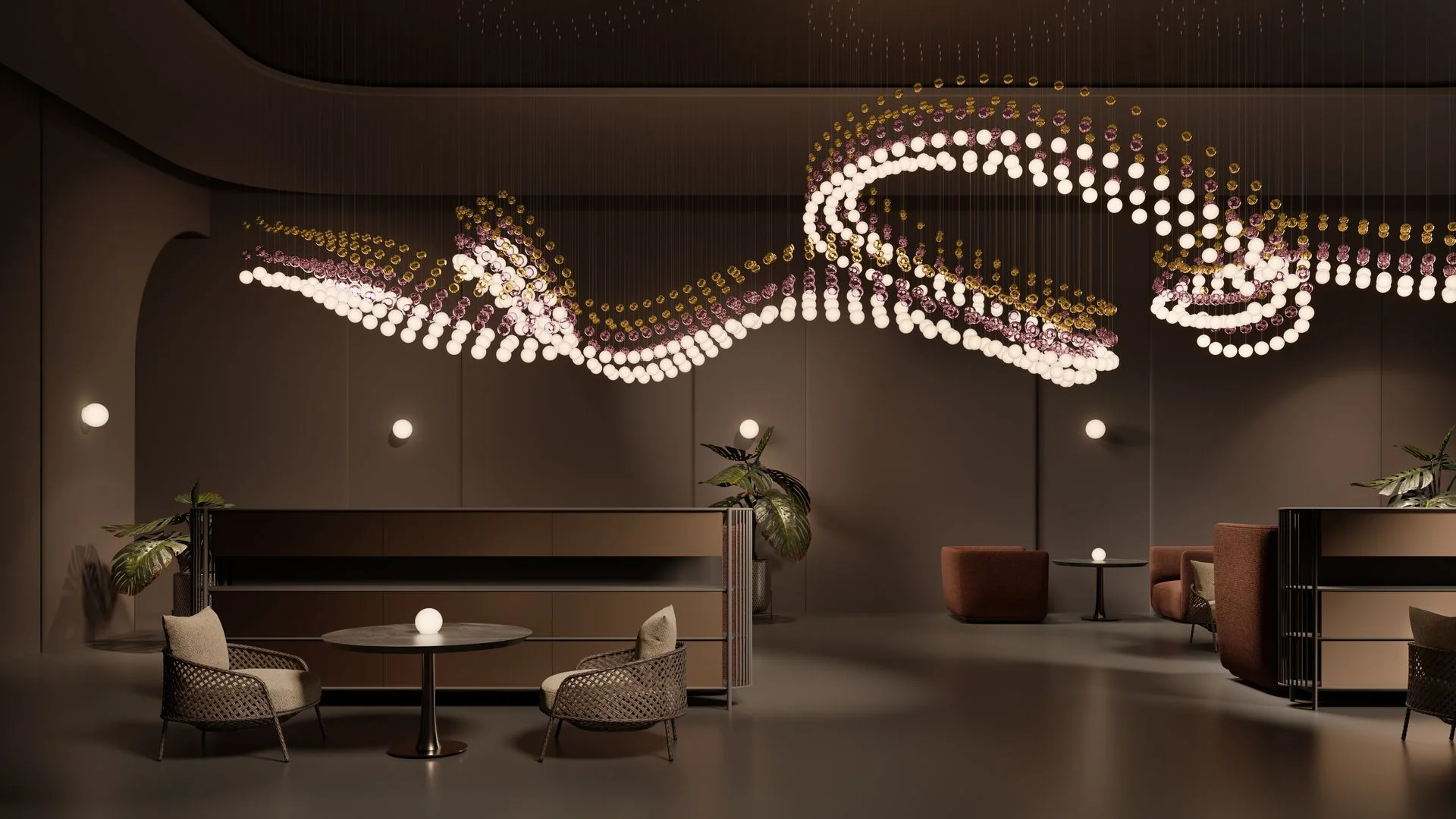 Pearl Curtain Customize Chandelier - Image 9