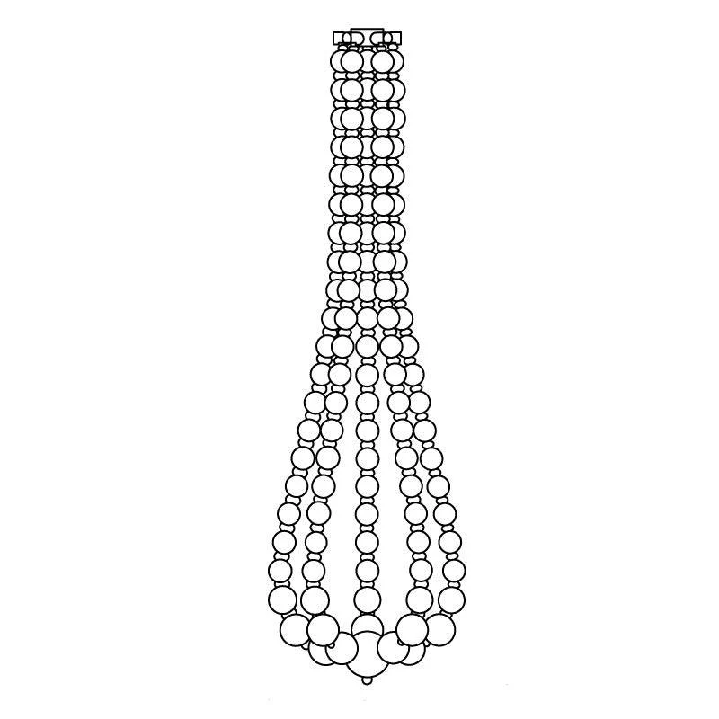 Pearl Necklace Balls Chandelier - Image 40