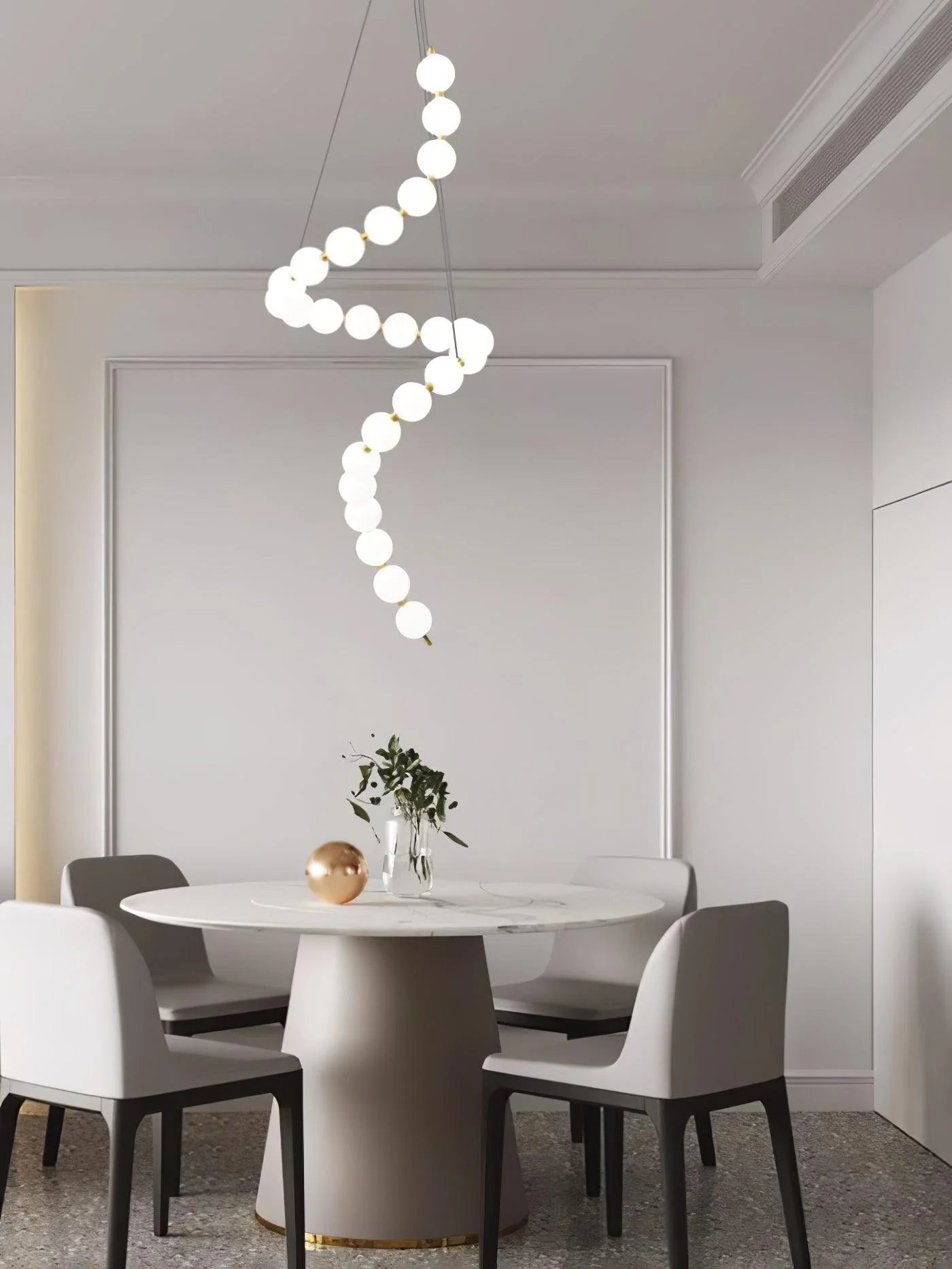 Acrylic Pearl Necklace Chandelier - Image 10