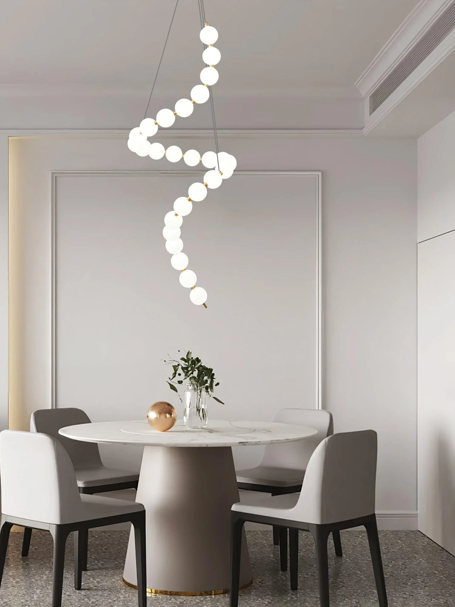 Acrylic Pearl Necklace Chandelier - Image 14