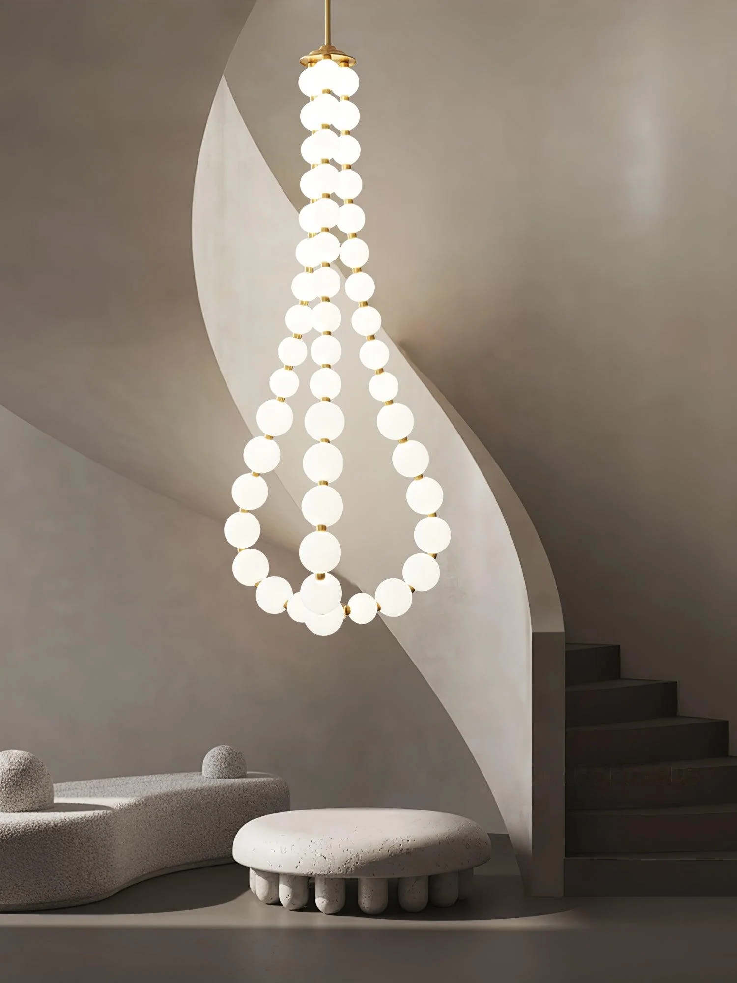 Acrylic Pearl Necklace Chandelier - Image 16