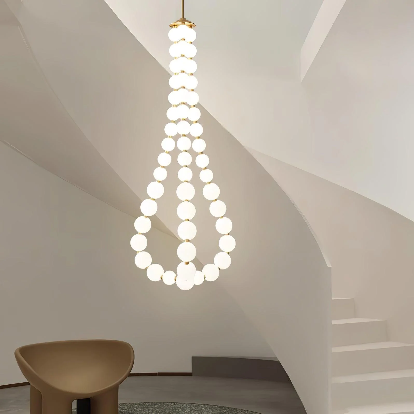 Acrylic Pearl Necklace Chandelier - Image 17