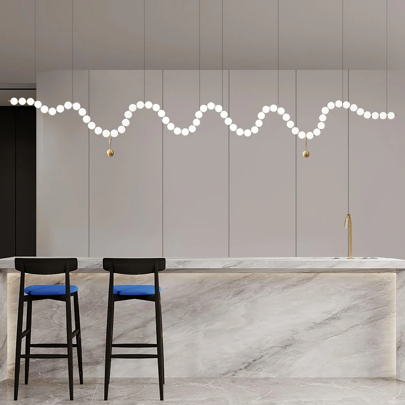 Acrylic Pearl Necklace Chandelier - Image 23