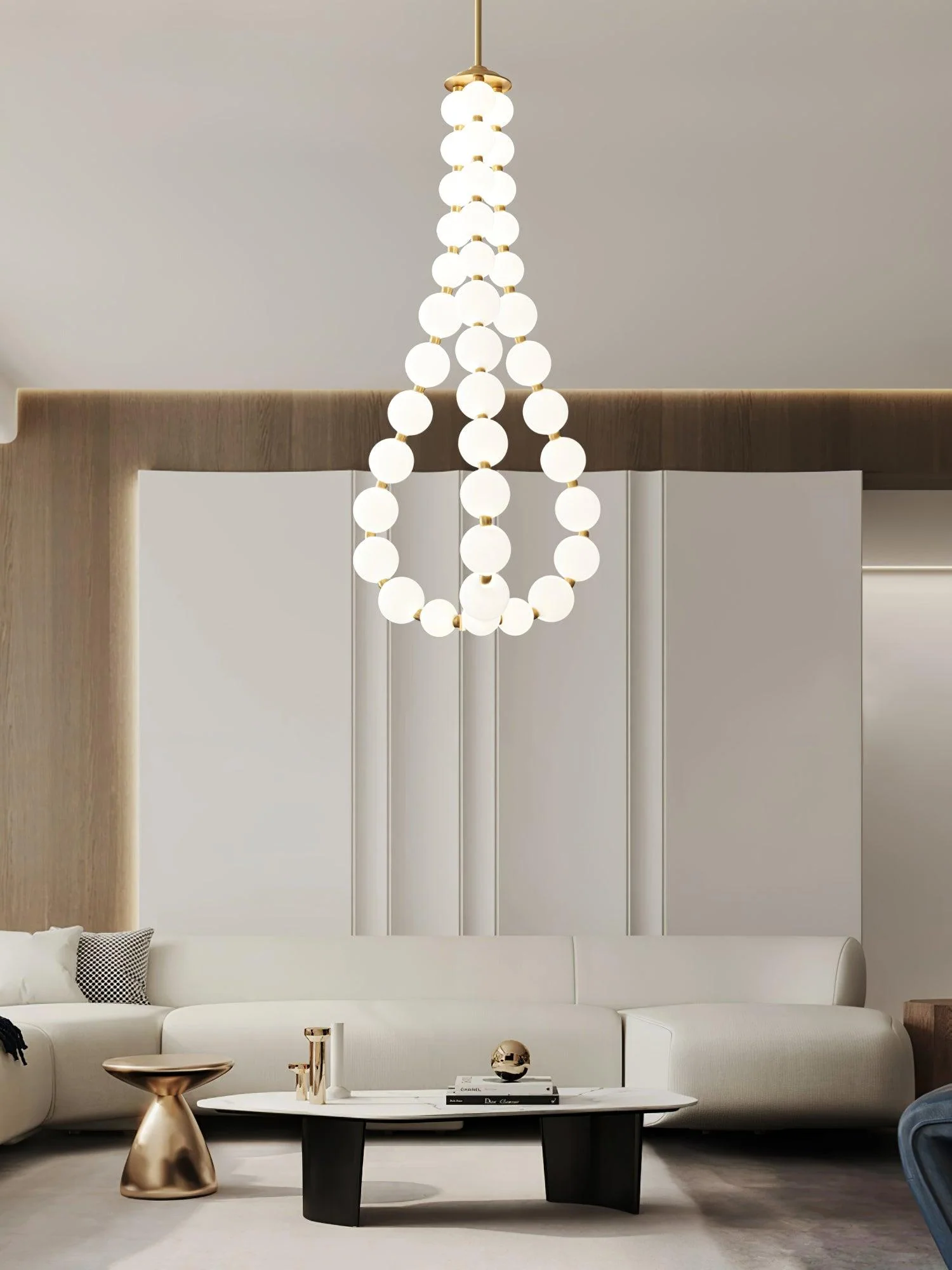 Acrylic Pearl Necklace Chandelier - Image 29