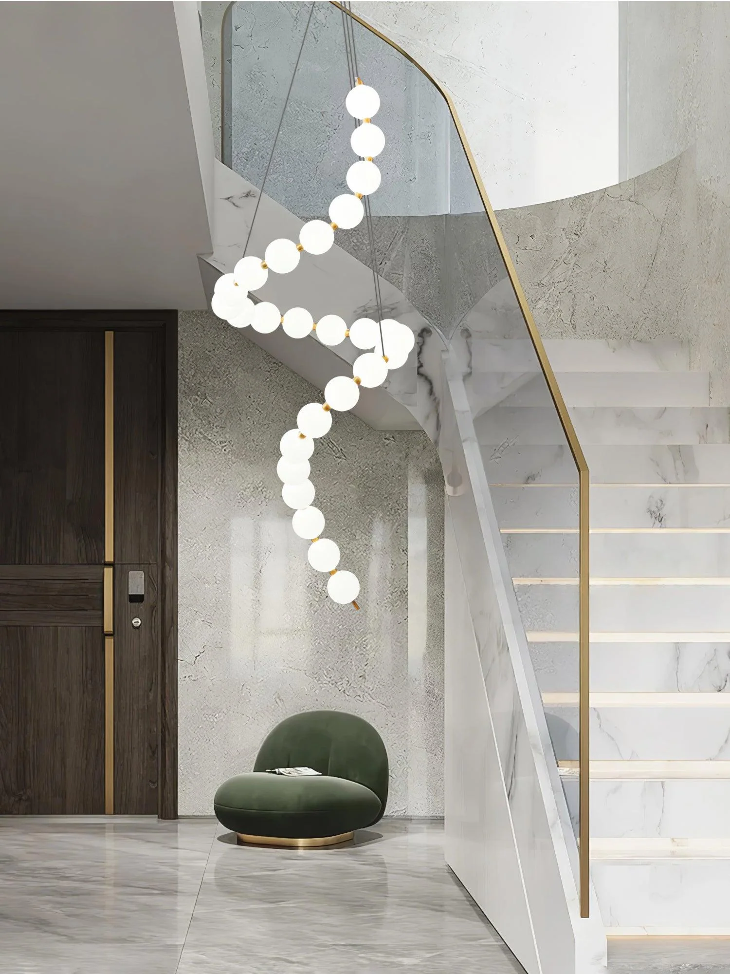 Acrylic Pearl Necklace Chandelier - Image 31