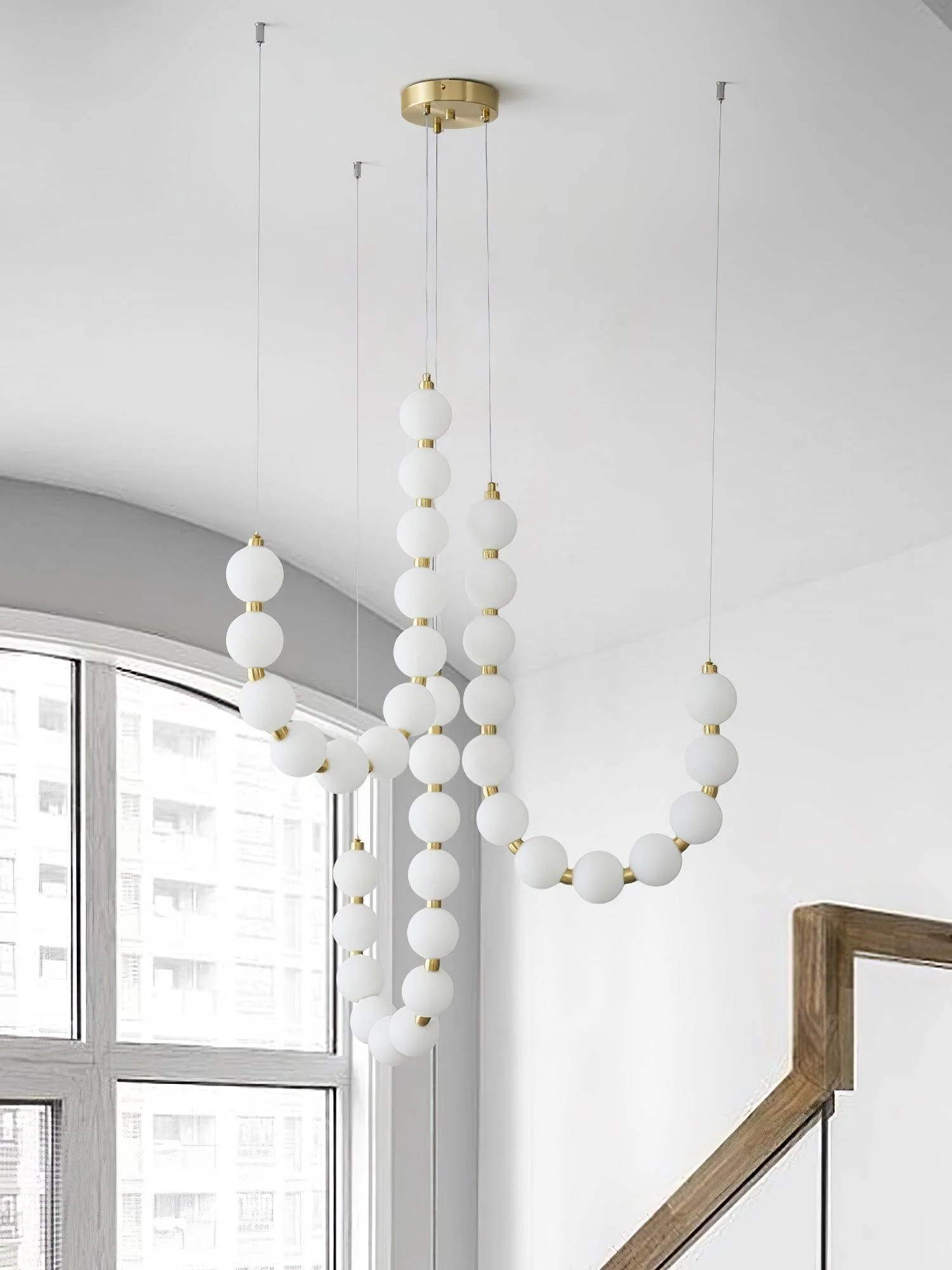 Acrylic Pearl Necklace Chandelier - Image 32