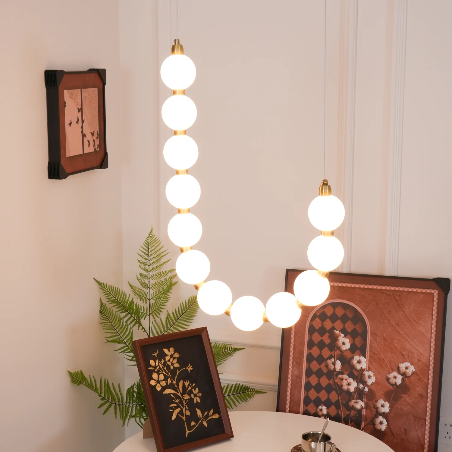 Acrylic Pearl Necklace Chandelier - Image 55