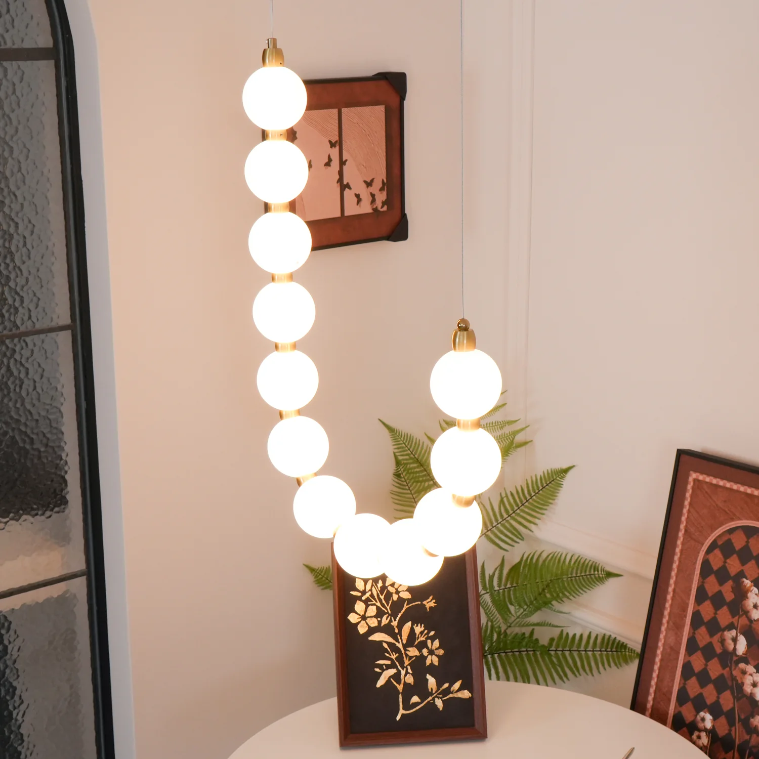 Acrylic Pearl Necklace Chandelier - Image 56