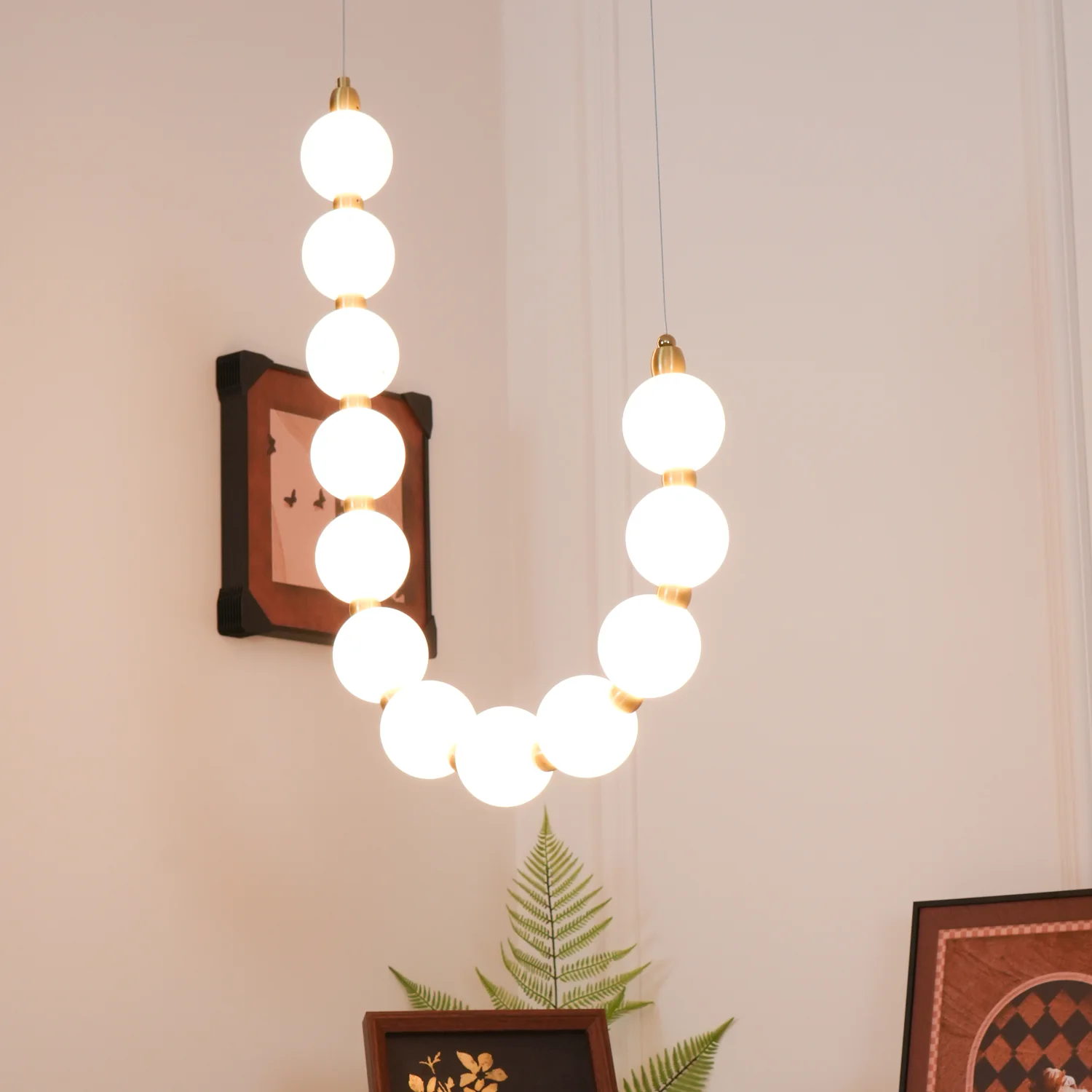 Acrylic Pearl Necklace Chandelier - Image 59