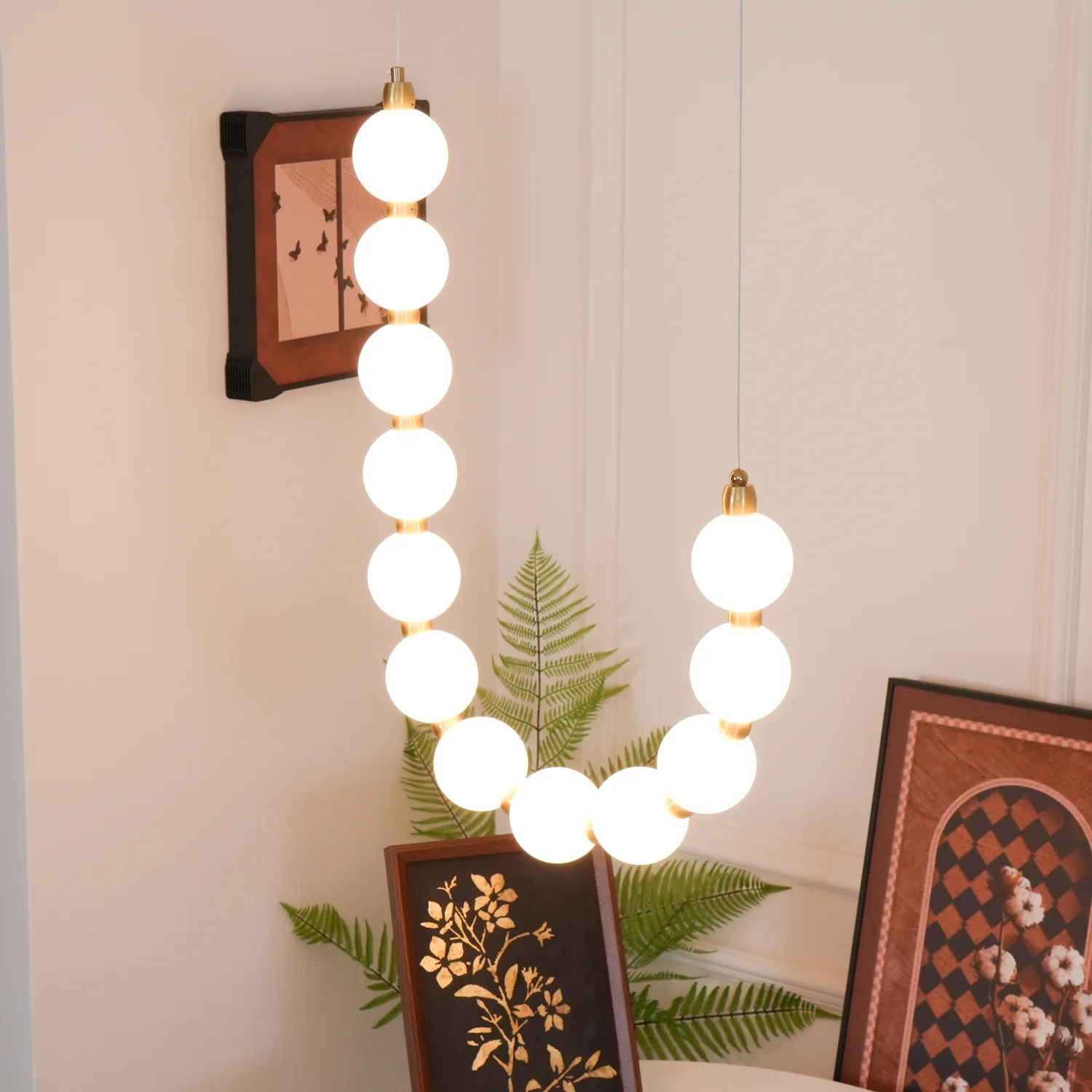 Acrylic Pearl Necklace Chandelier - Image 60