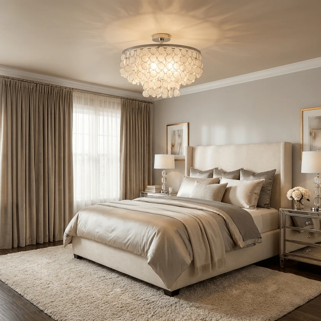 Pearl Shell Ceiling Lamp - Image 4
