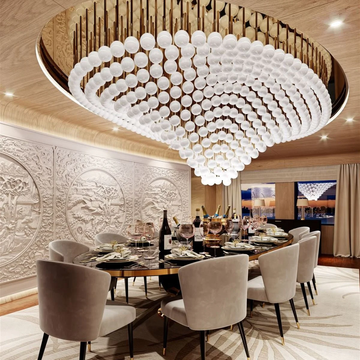 Pearl Wave Chandelier - Image 3