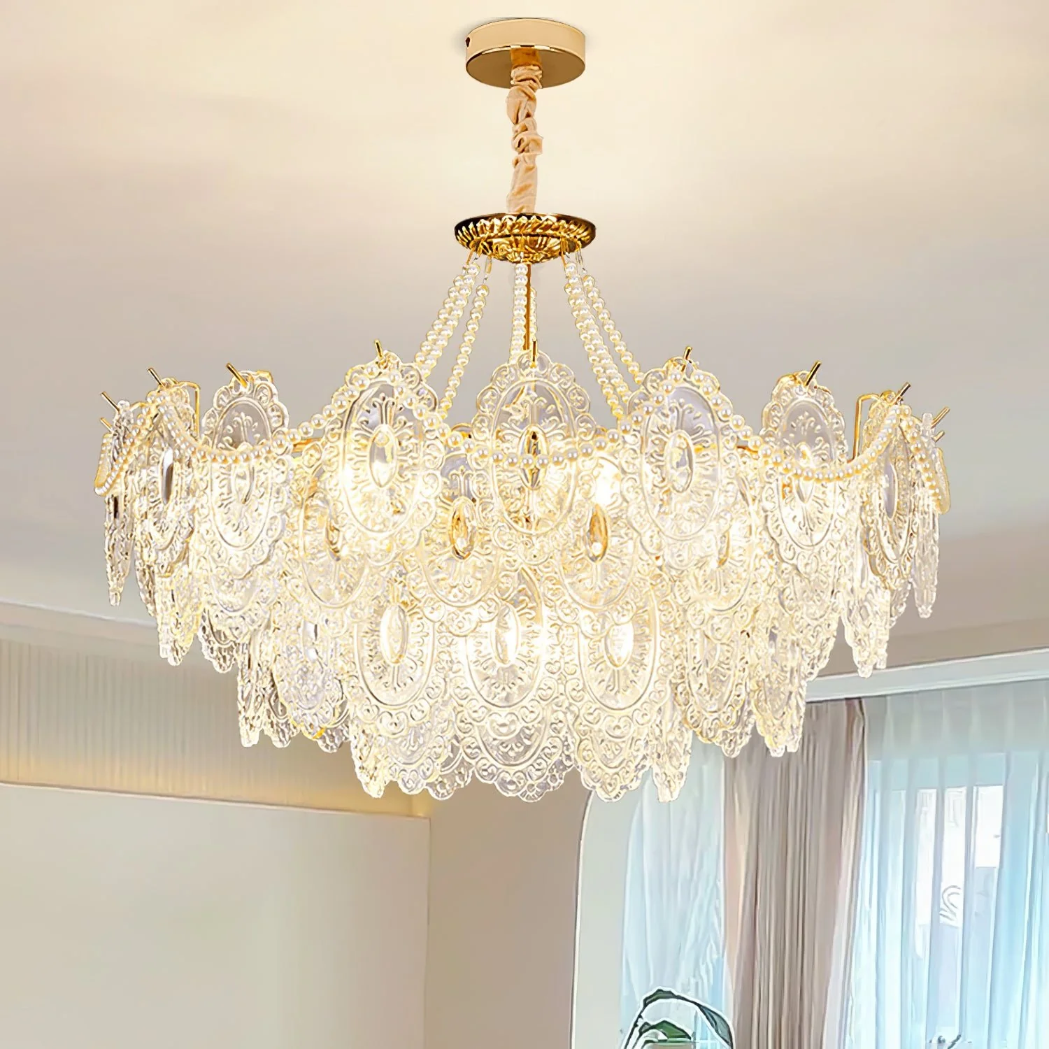 Pearls Glass Chandelier - Image 25