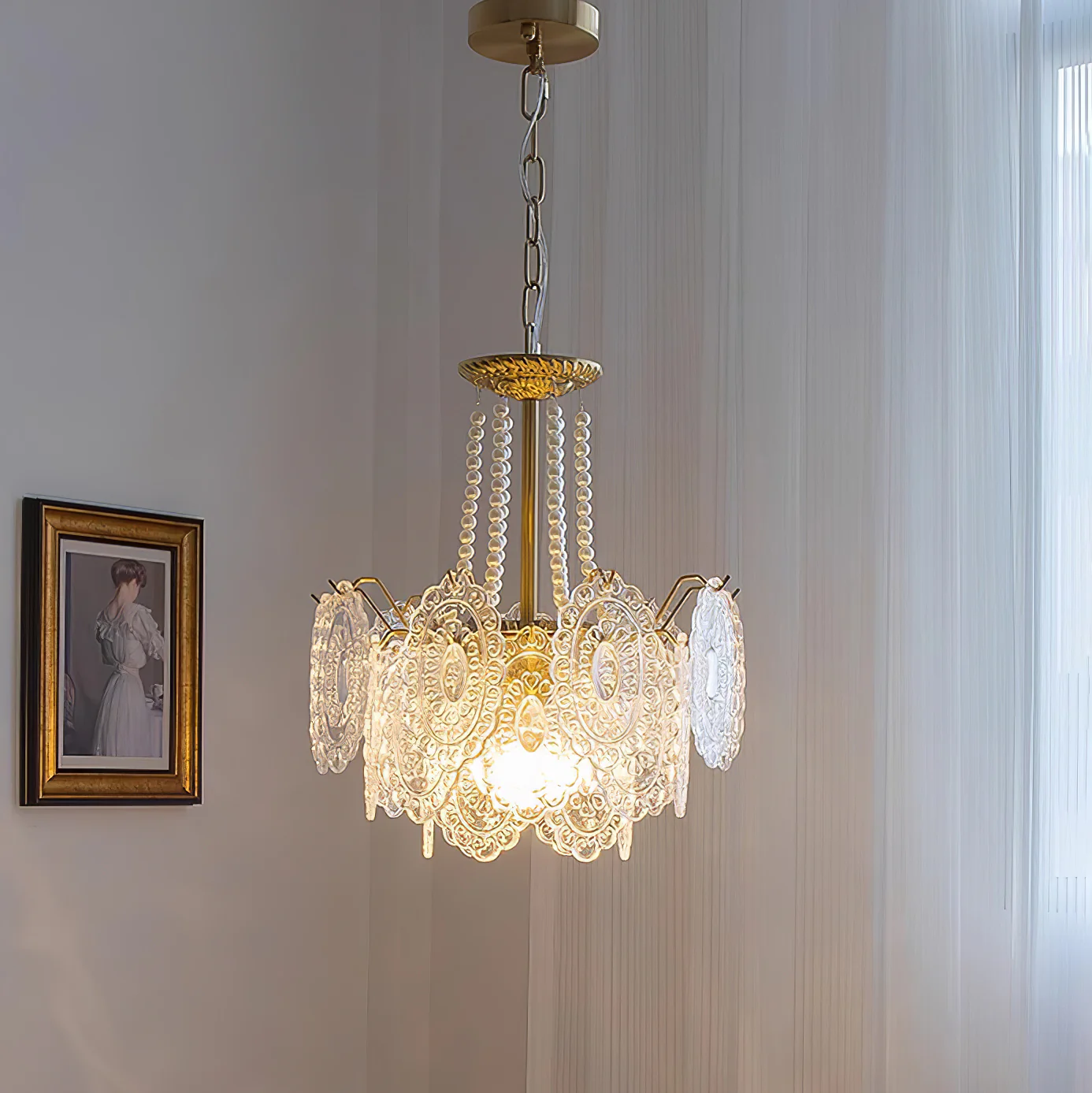 Pearls Glass Chandelier - Image 43