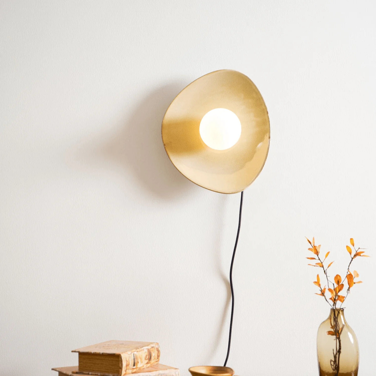 Pebble Disc Plug-in Wall Light - Image 2