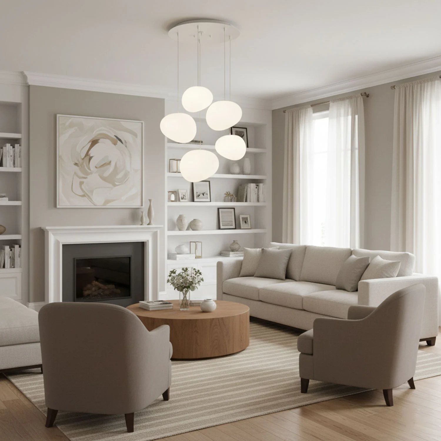 Pebble Glow Pendant Lamp - Image 3