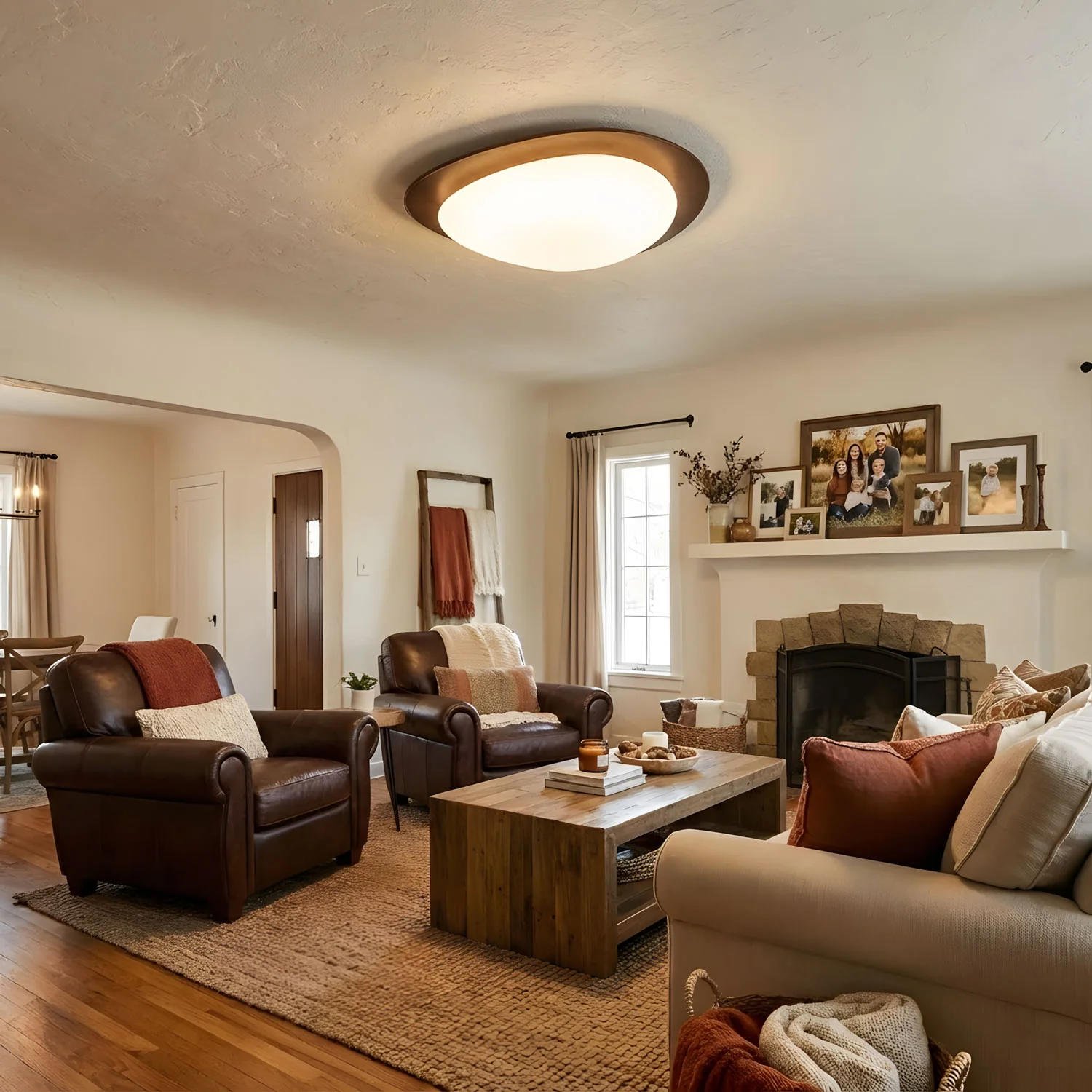 Pebble Wooden Ceiling Light - Image 11