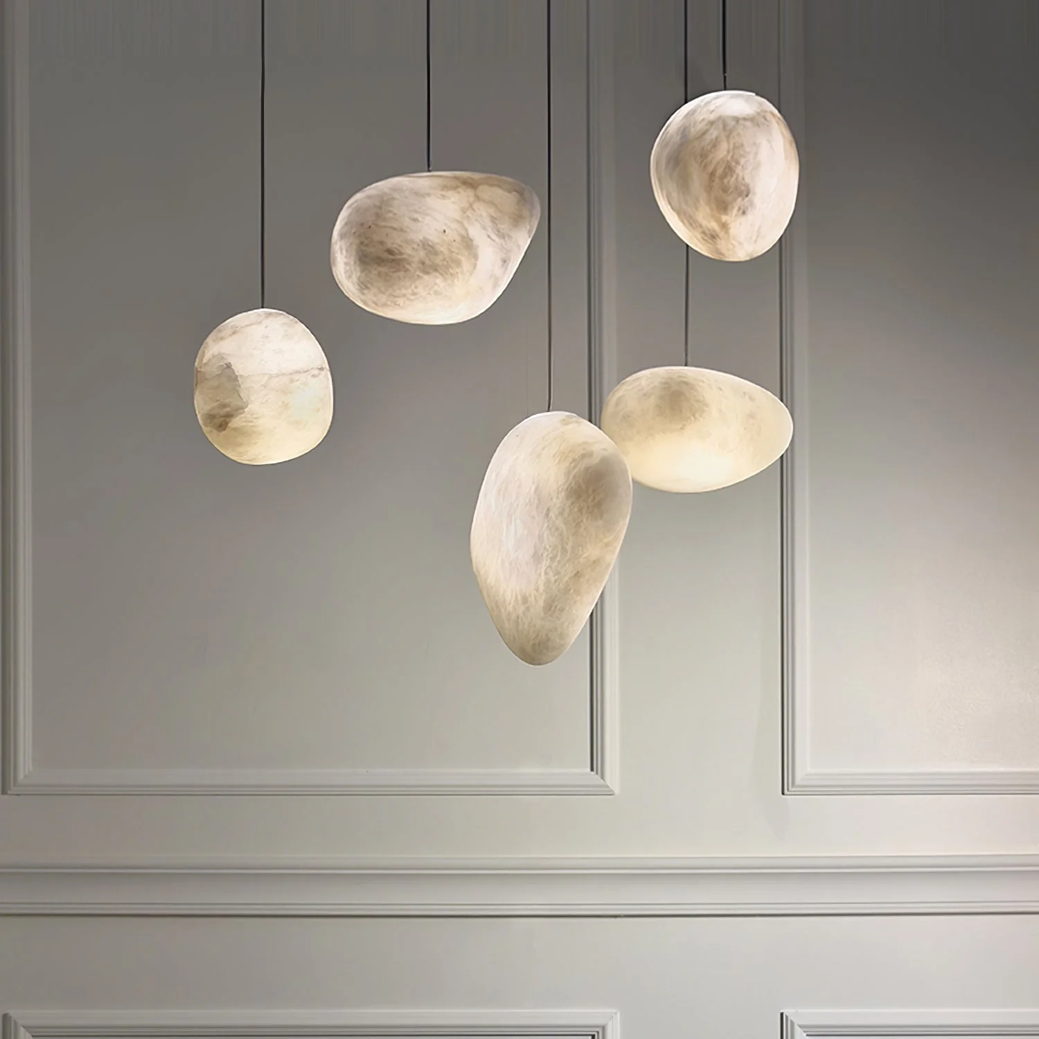 Pebbles Alabaster Pendant Lamp - Image 3