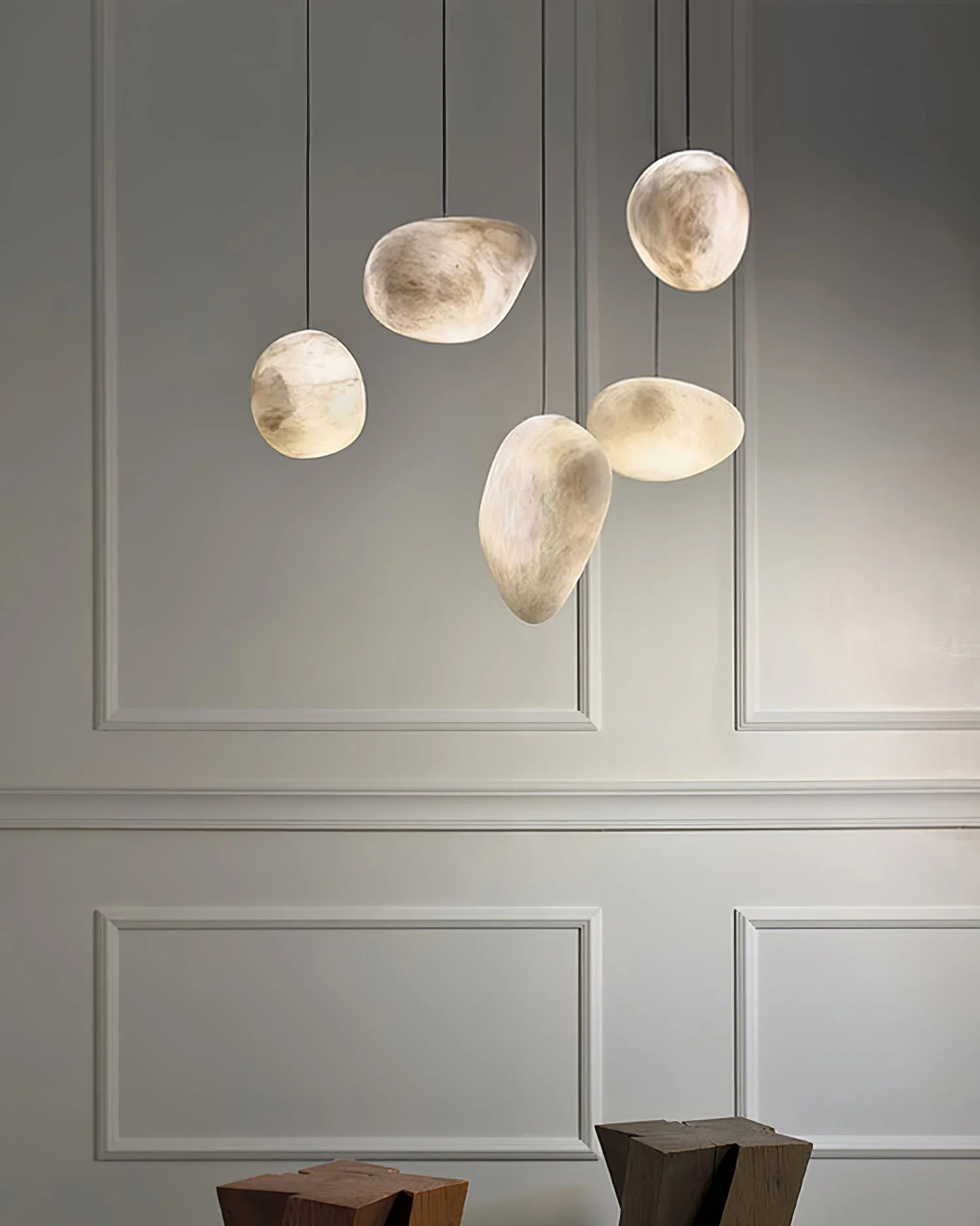 Pebbles Alabaster Pendant Lamp - Image 30