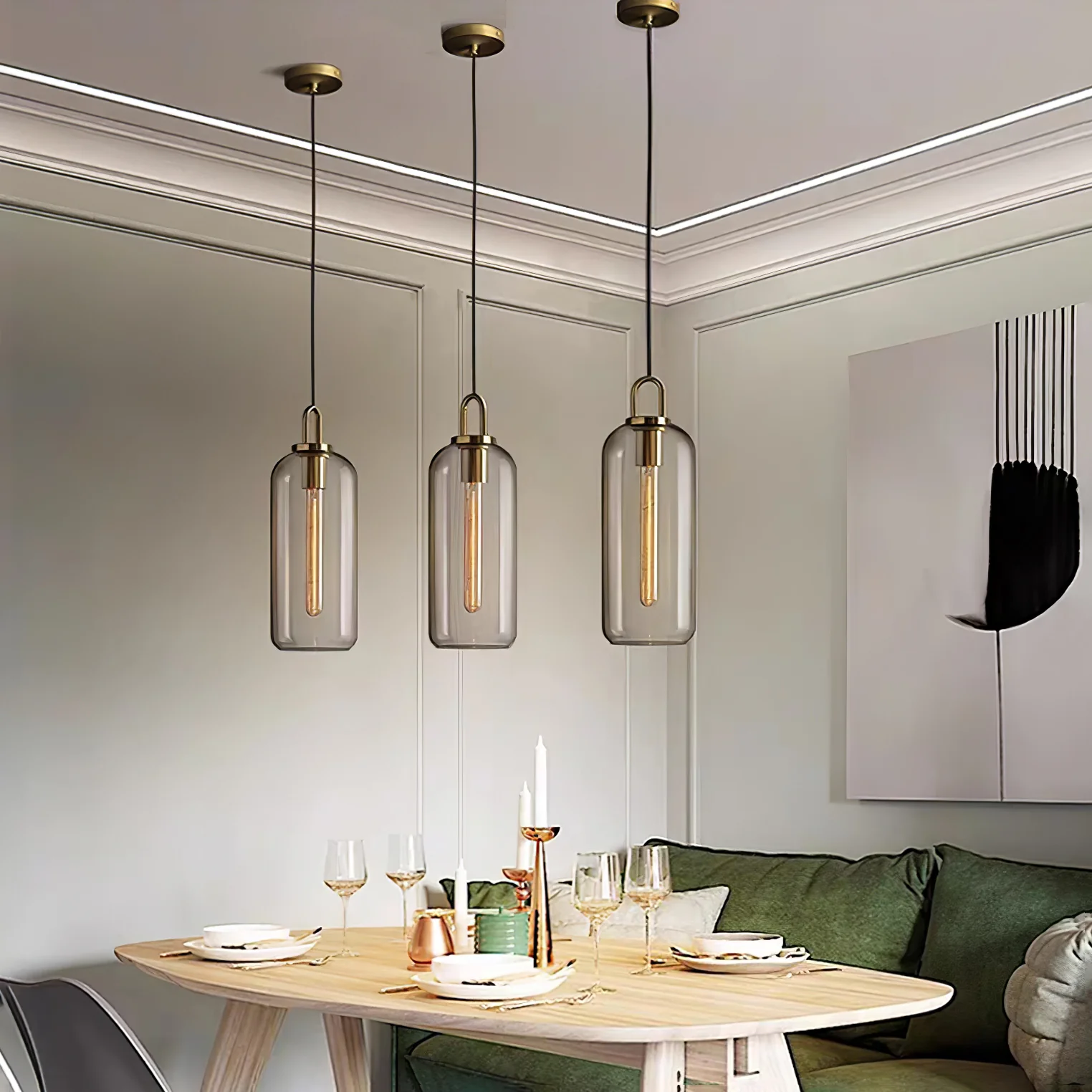 Pendulum Glass Pendant Lamp - Image 57