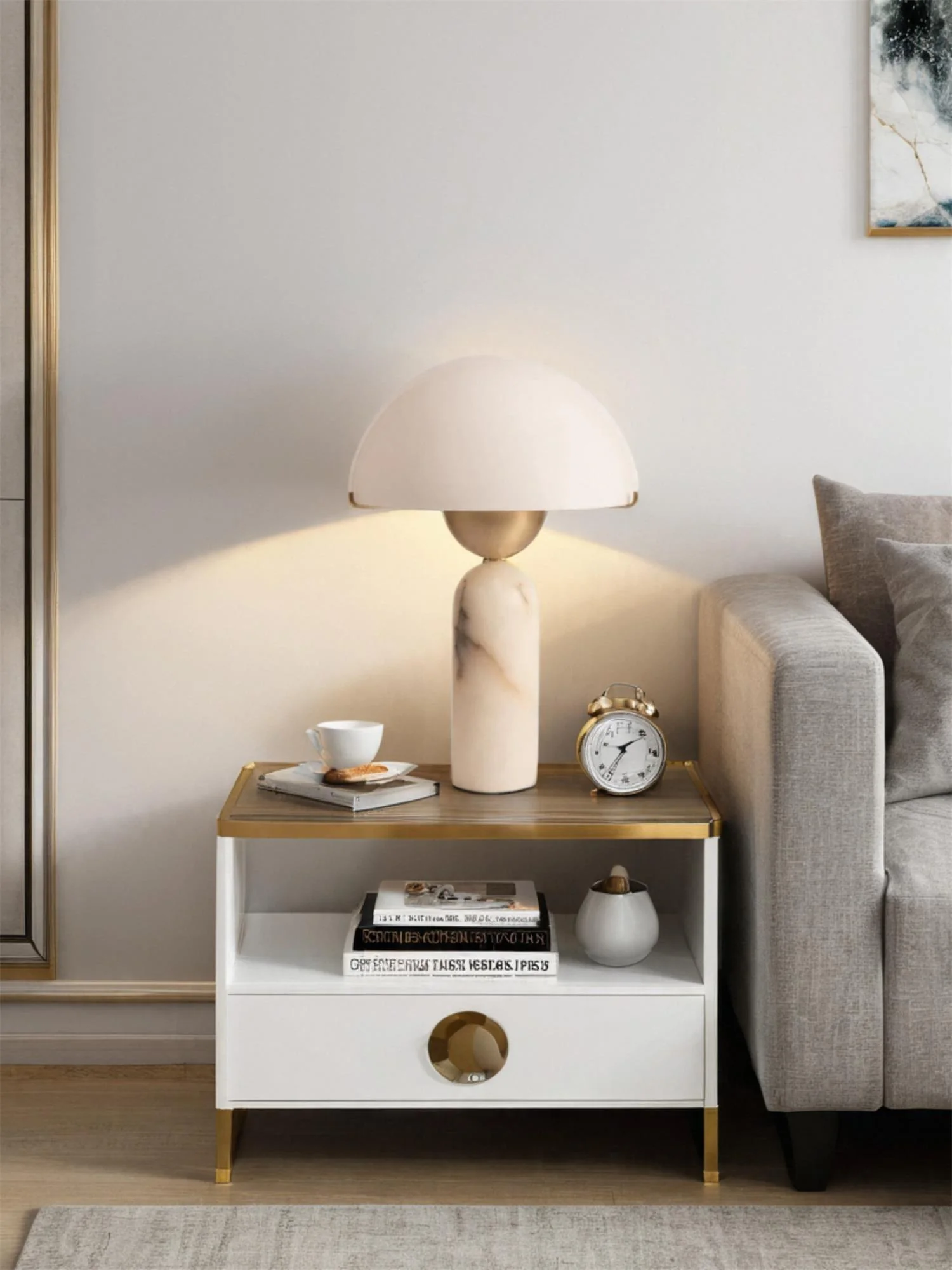 Peono Alabaster Table Lamp - Image 8