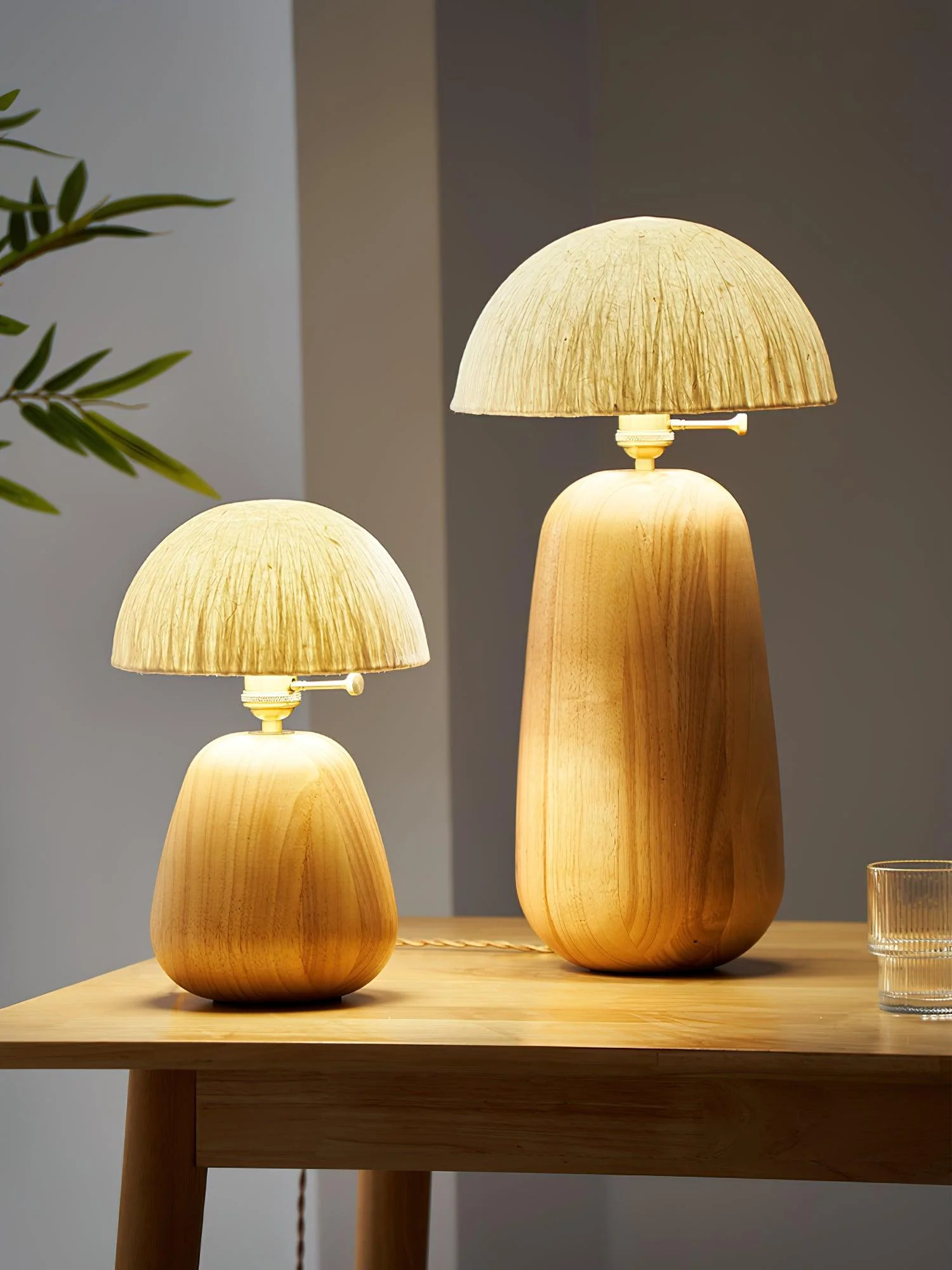Percy Oak Table Lamp - Image 4