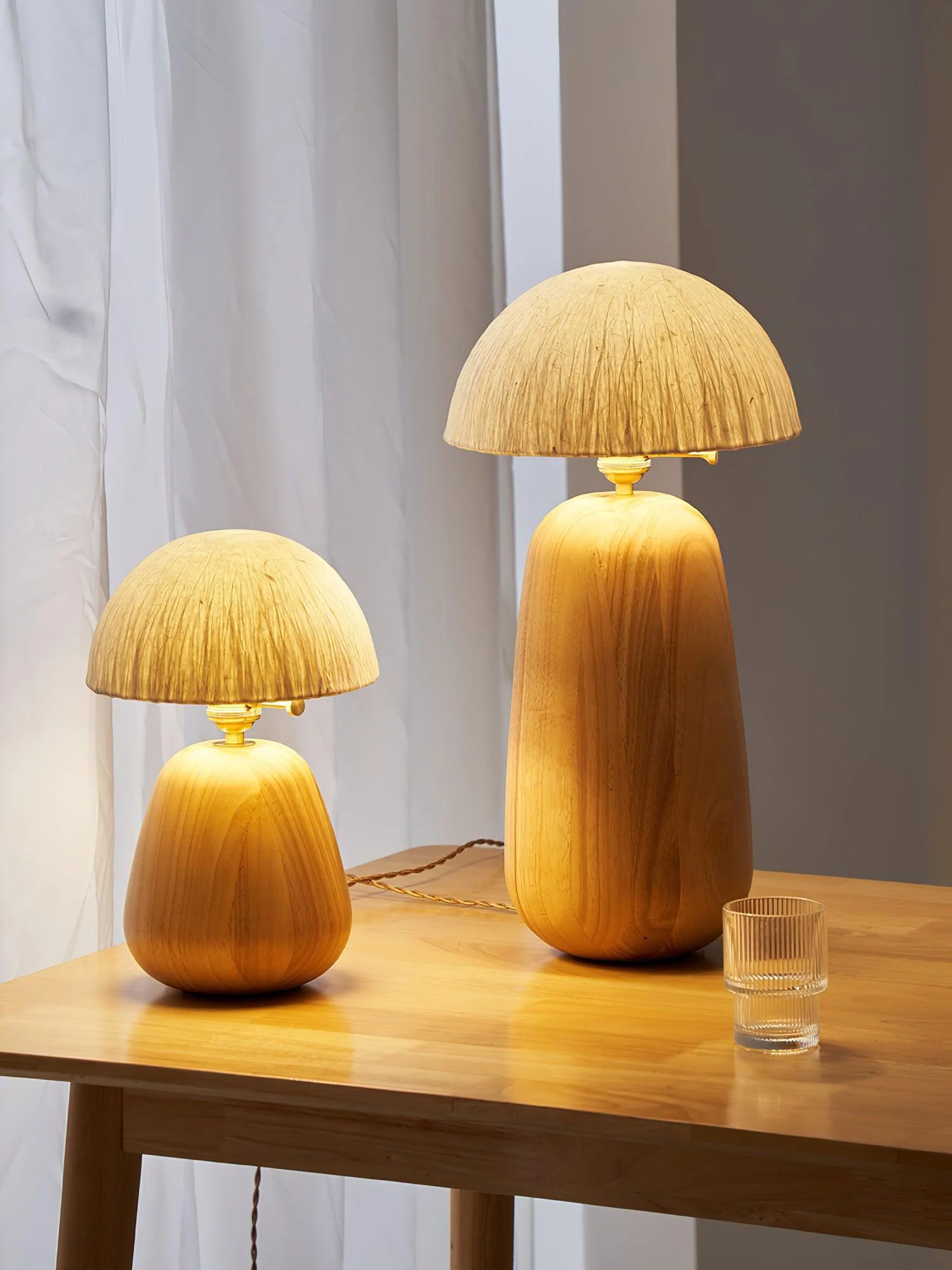 Percy Oak Table Lamp - Image 5